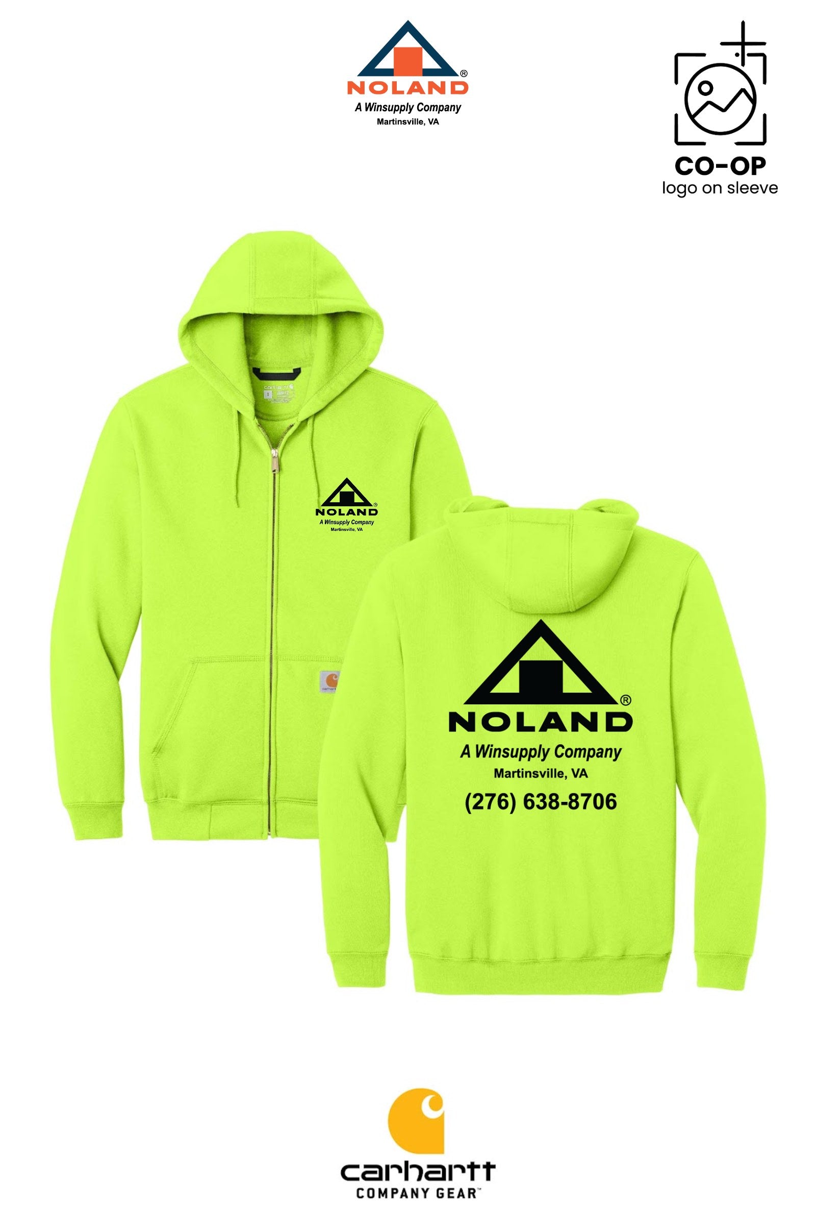 Carhartt® Midweight Hooded Zip-Front Sweatshirt - Martinsville Noland
