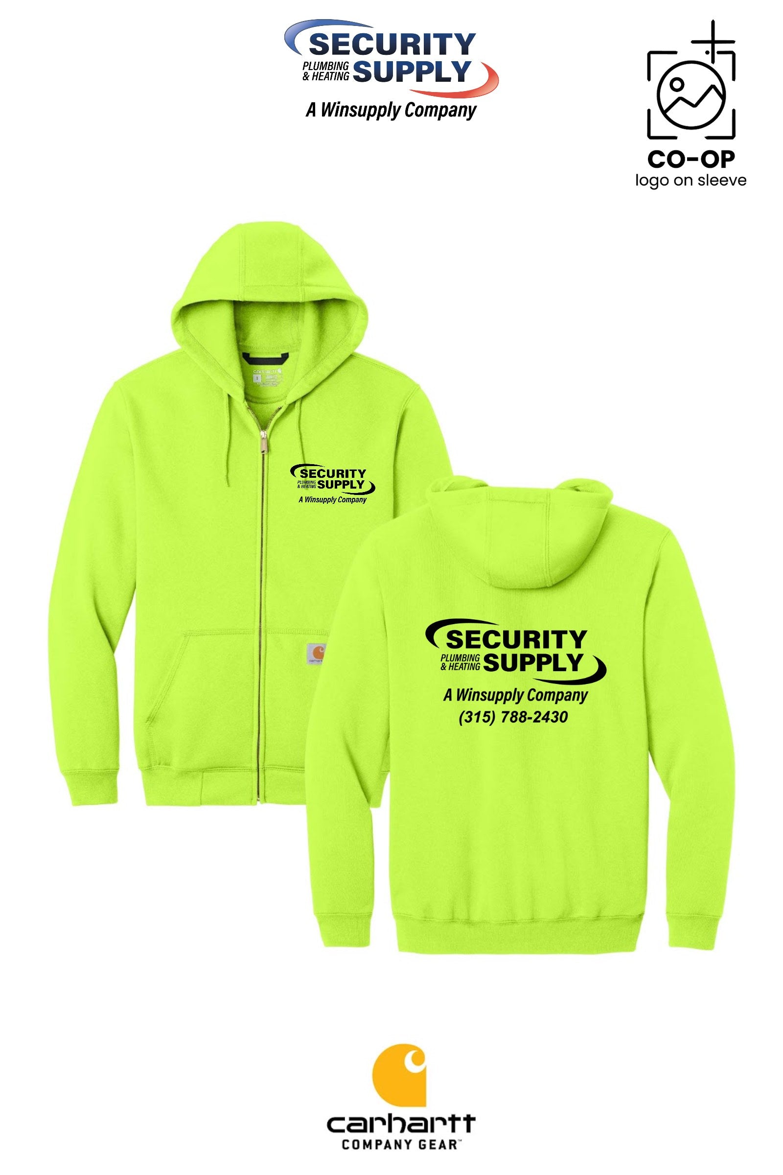 Carhartt® Midweight Hooded Zip-Front Sweatshirt - SPHS Watertown