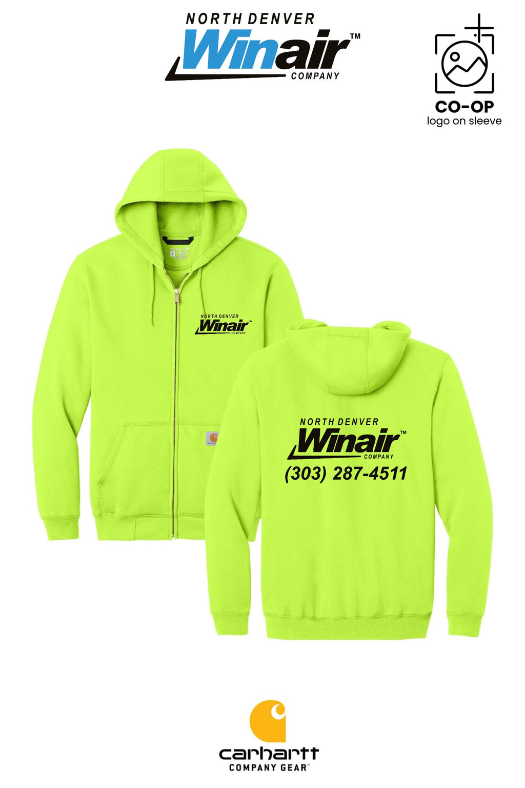 Carhartt® Midweight Hooded Zip-Front Sweatshirt - North Denver Winair