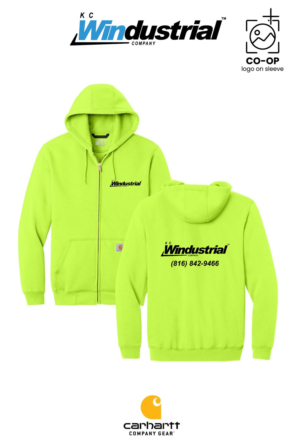 Carhartt® Midweight Hooded Zip-Front Sweatshirt - KC Windustrial