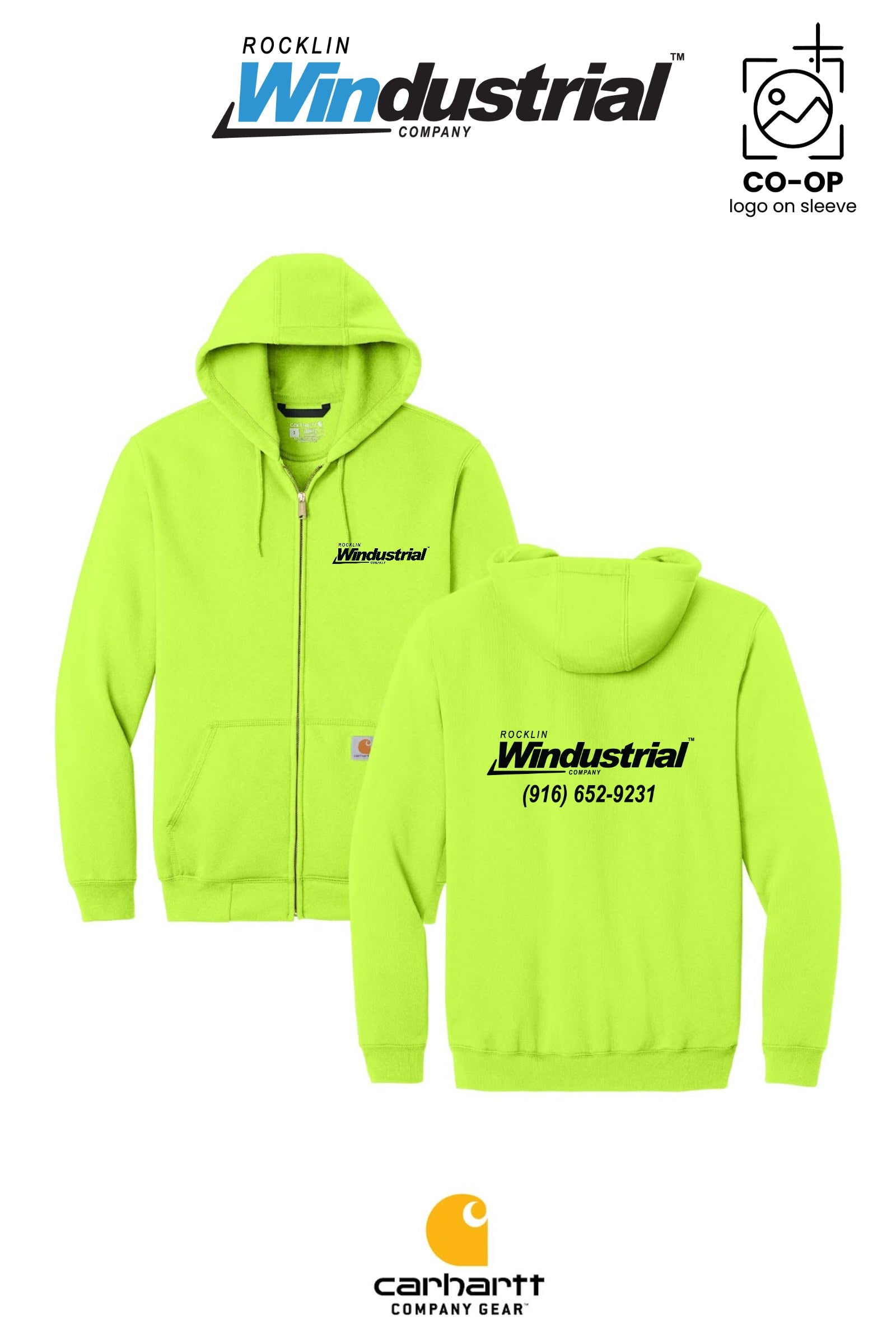 Carhartt® Midweight Hooded Zip-Front Sweatshirt - Rocklin Windustrial
