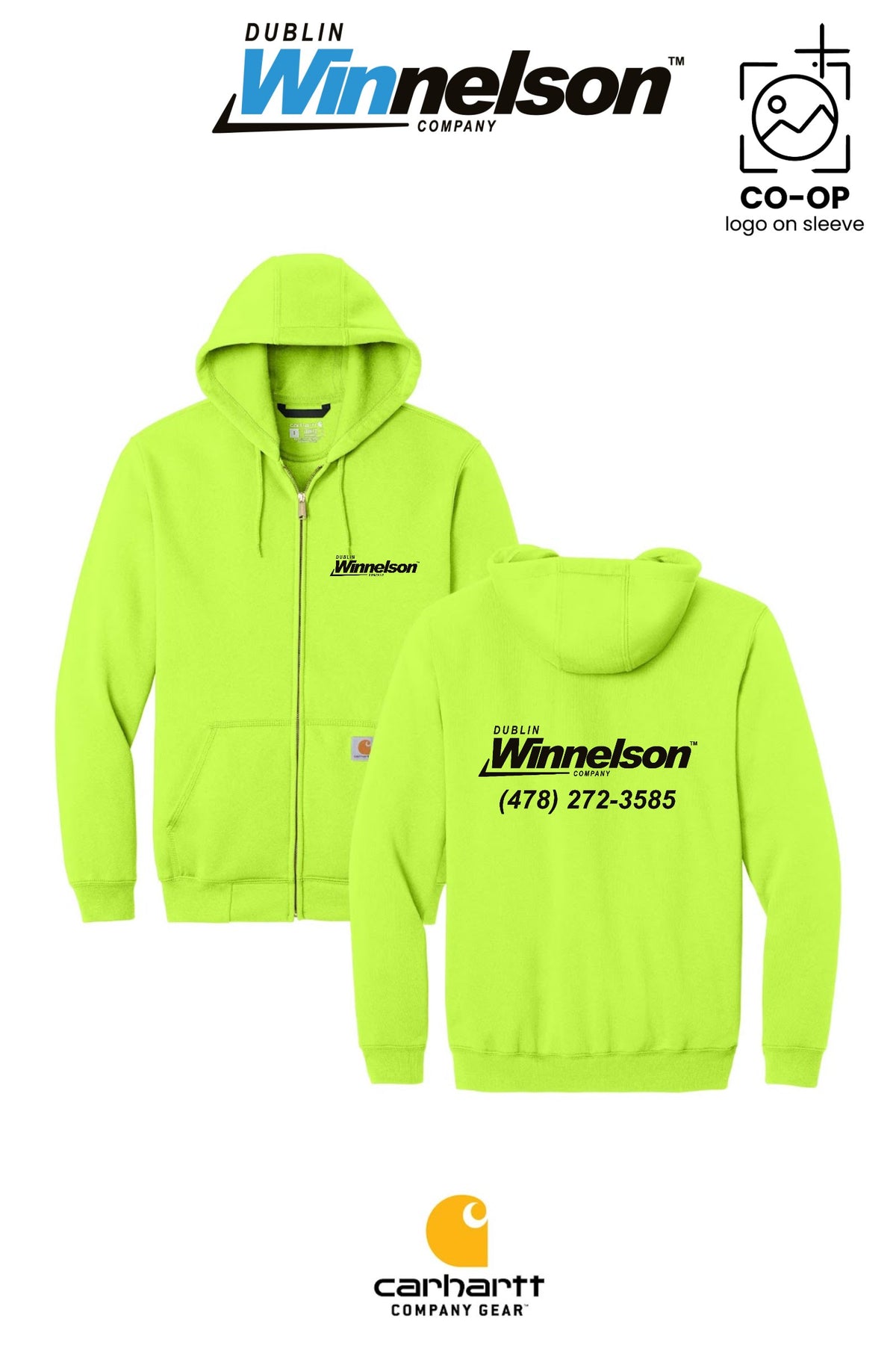 Carhartt® Midweight Hooded Zip-Front Sweatshirt - Dublin Winnelson