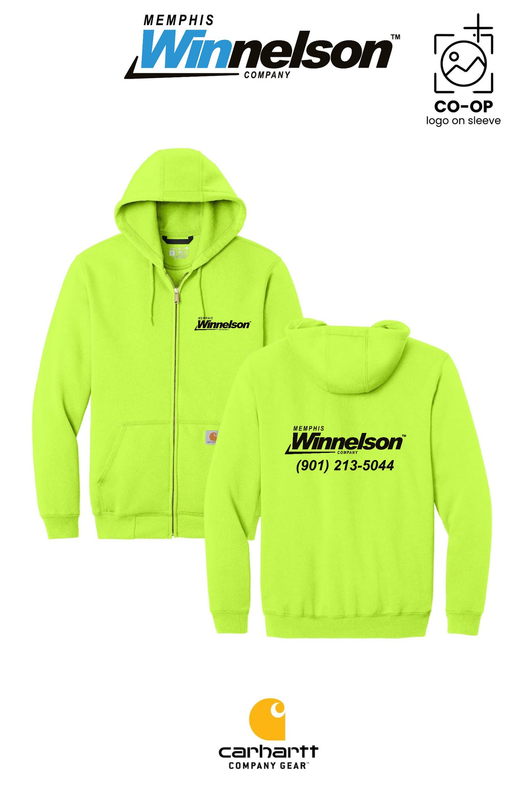 Carhartt® Midweight Hooded Zip-Front Sweatshirt - Memphis Winnelson