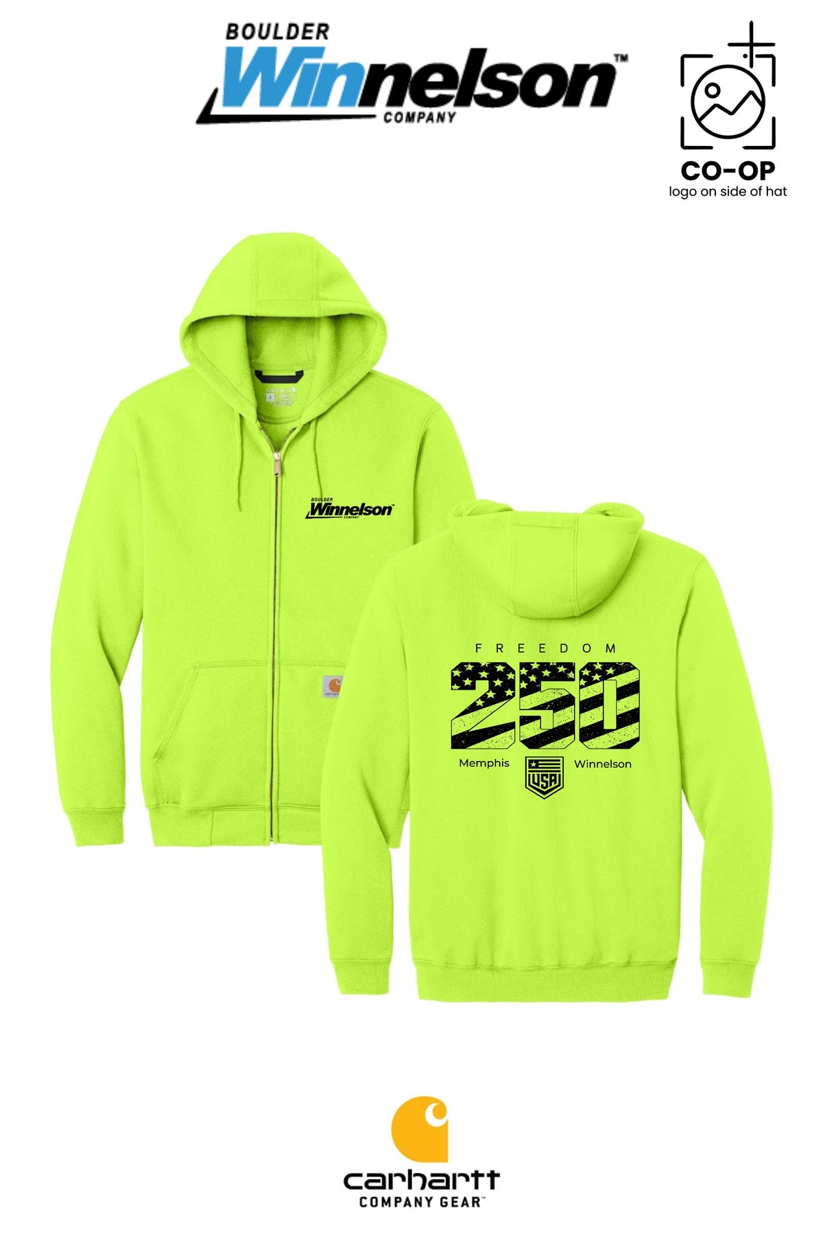 Carhartt® Midweight Hooded Zip-Front Sweatshirt - Memphis Winnelson