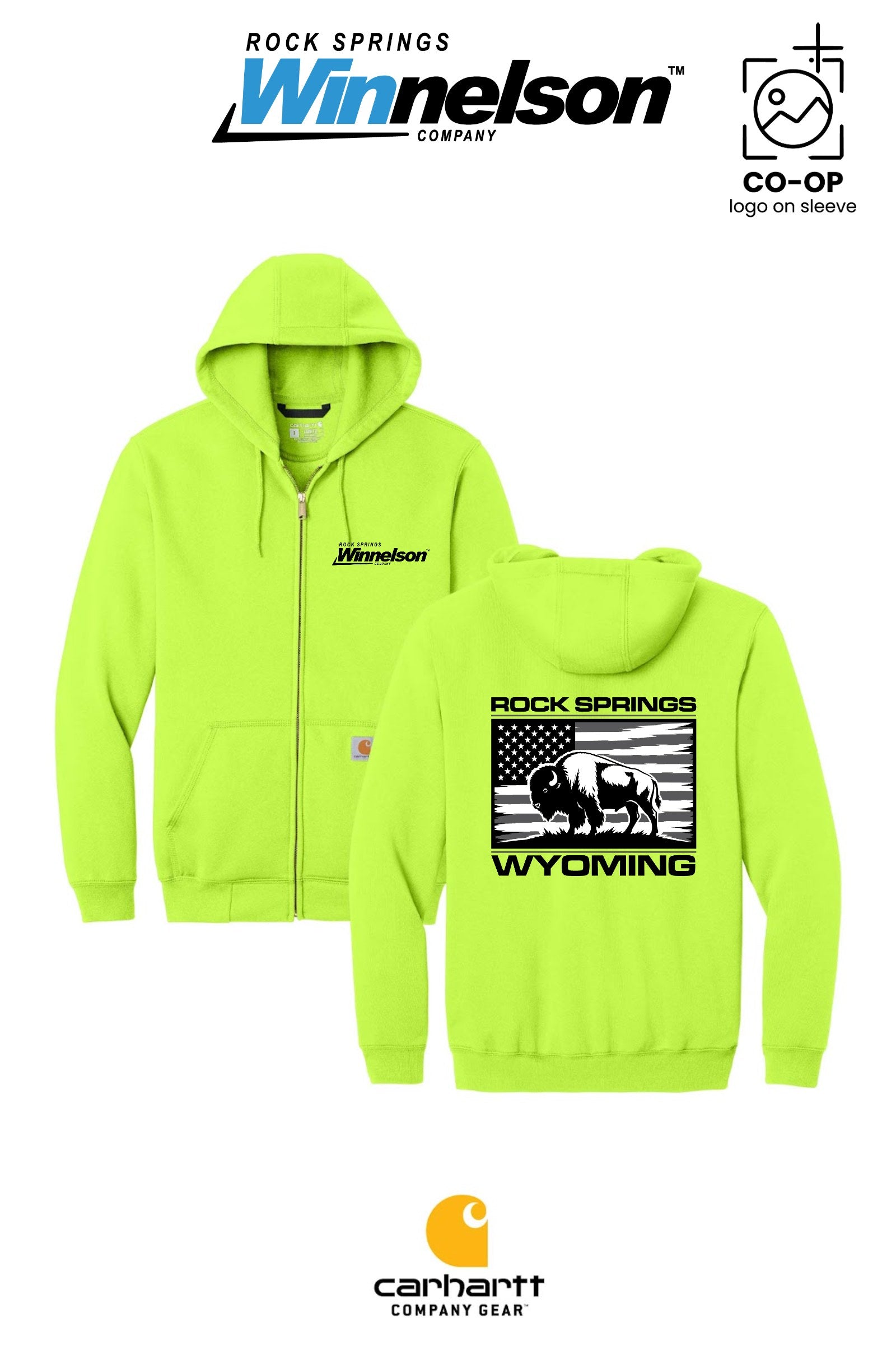 Carhartt® Midweight Hooded Zip-Front Sweatshirt - Rock Springs Winnelson