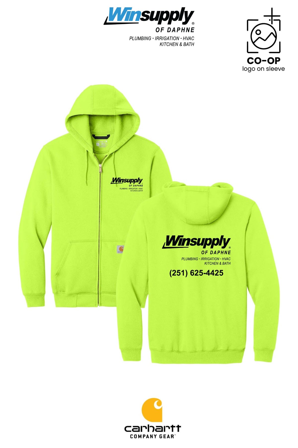 Carhartt® Midweight Hooded Zip-Front Sweatshirt - Winsupply of Daphne