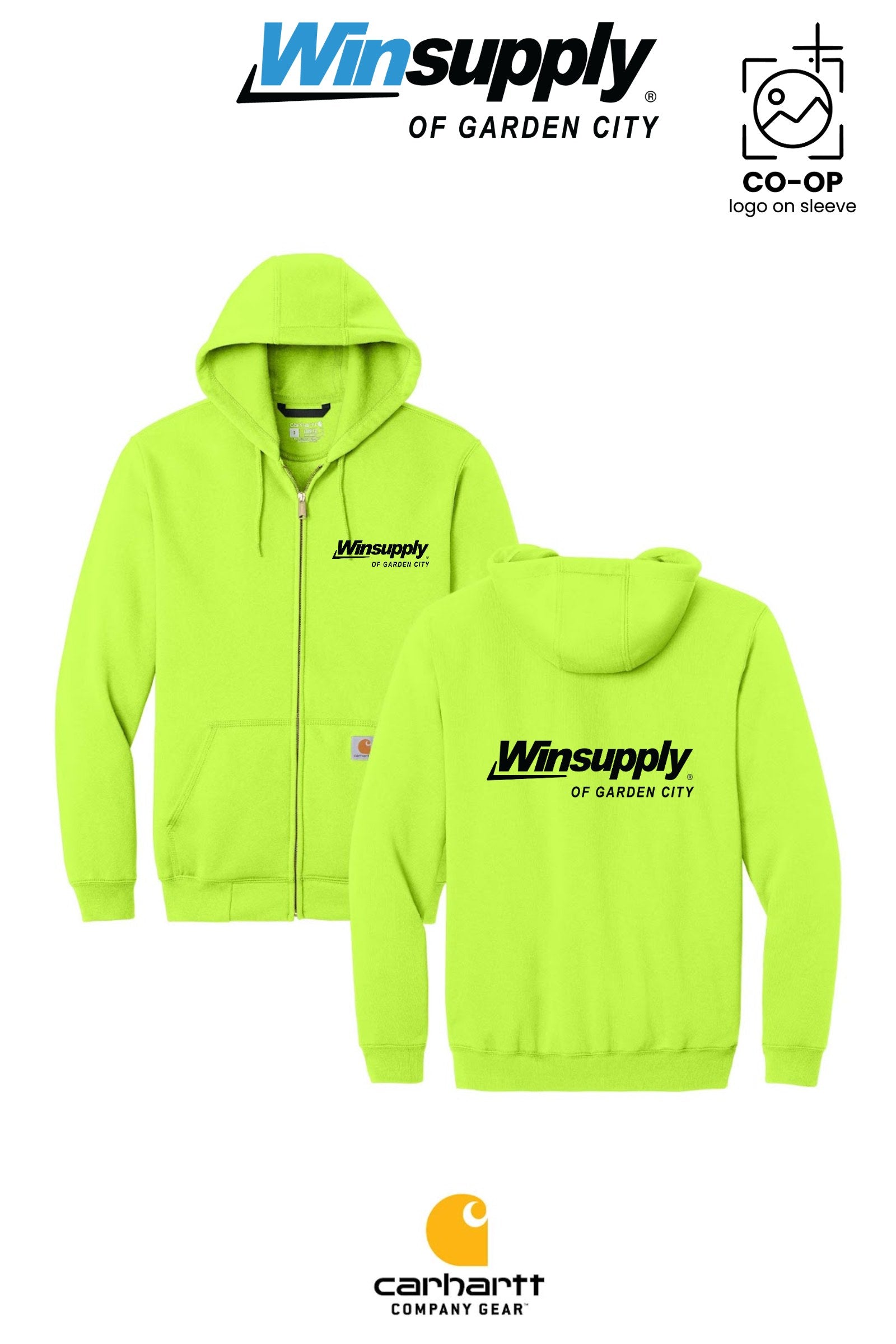 Carhartt® Midweight Hooded Zip-Front Sweatshirt - Winsupply Garden City KS Co.