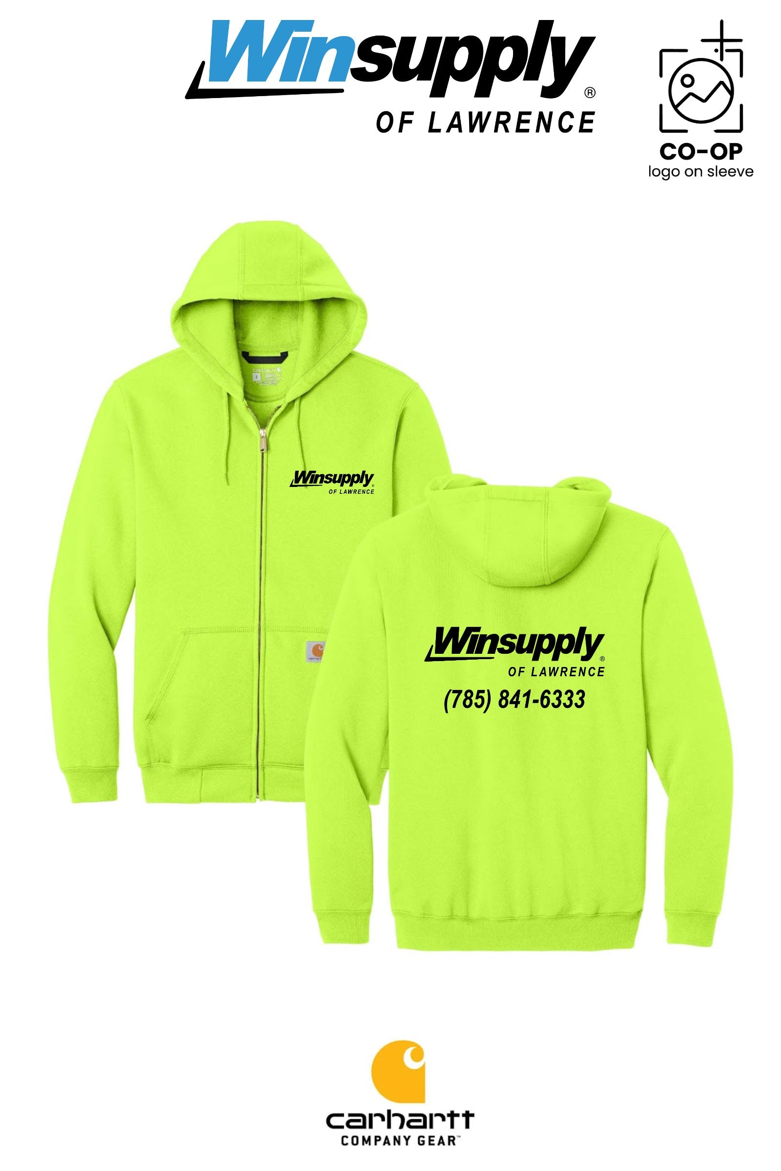 Carhartt® Midweight Hooded Zip-Front Sweatshirt - Winsupply of Lawrence