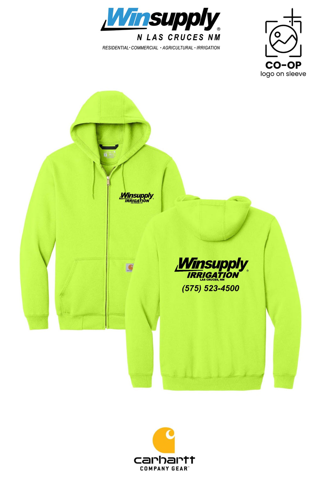 Carhartt® Midweight Hooded Zip-Front Sweatshirt - Winsupply N Las Cruces NM