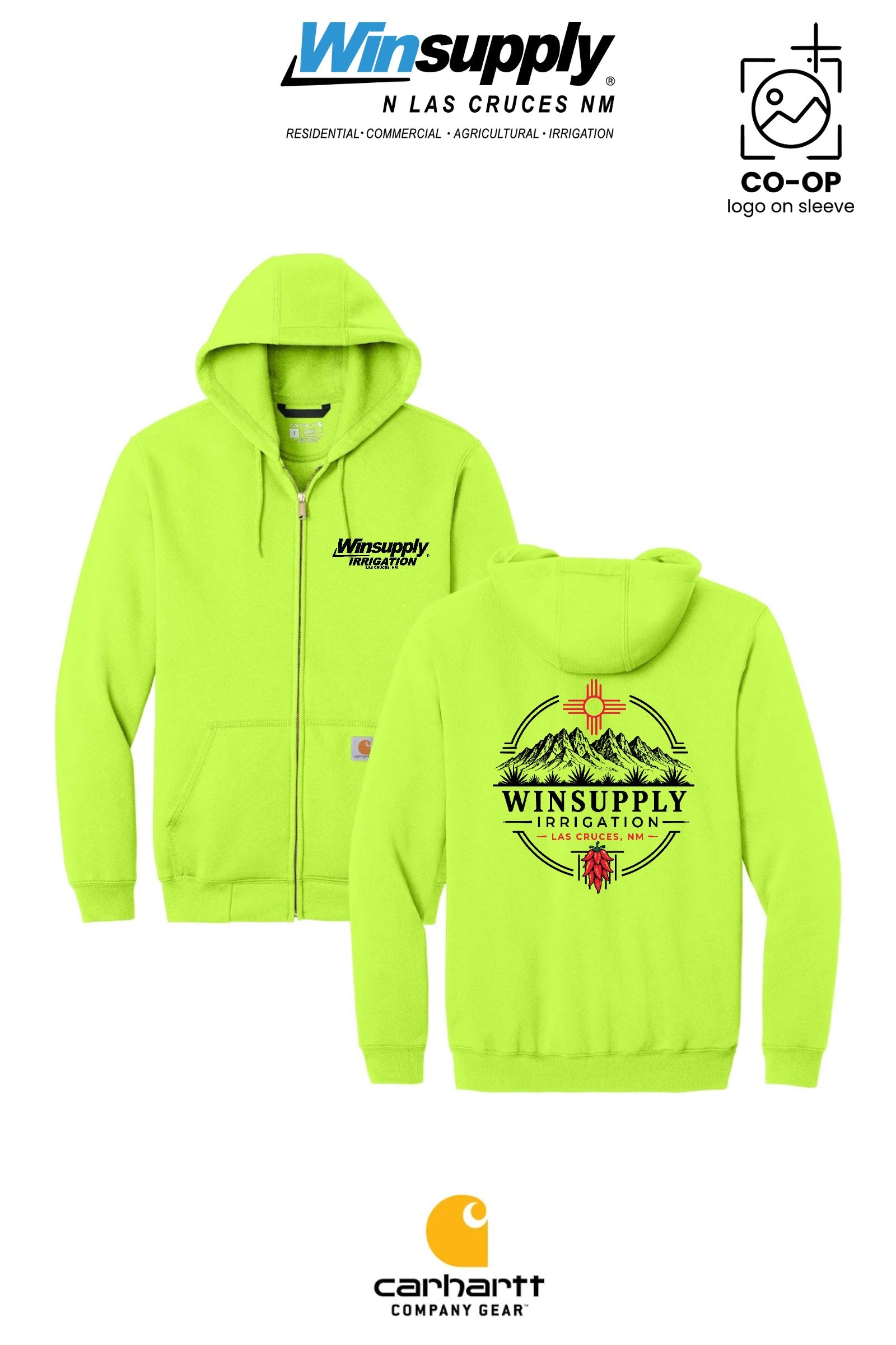 Carhartt® Midweight Hooded Zip-Front Sweatshirt - Winsupply N Las Cruces NM