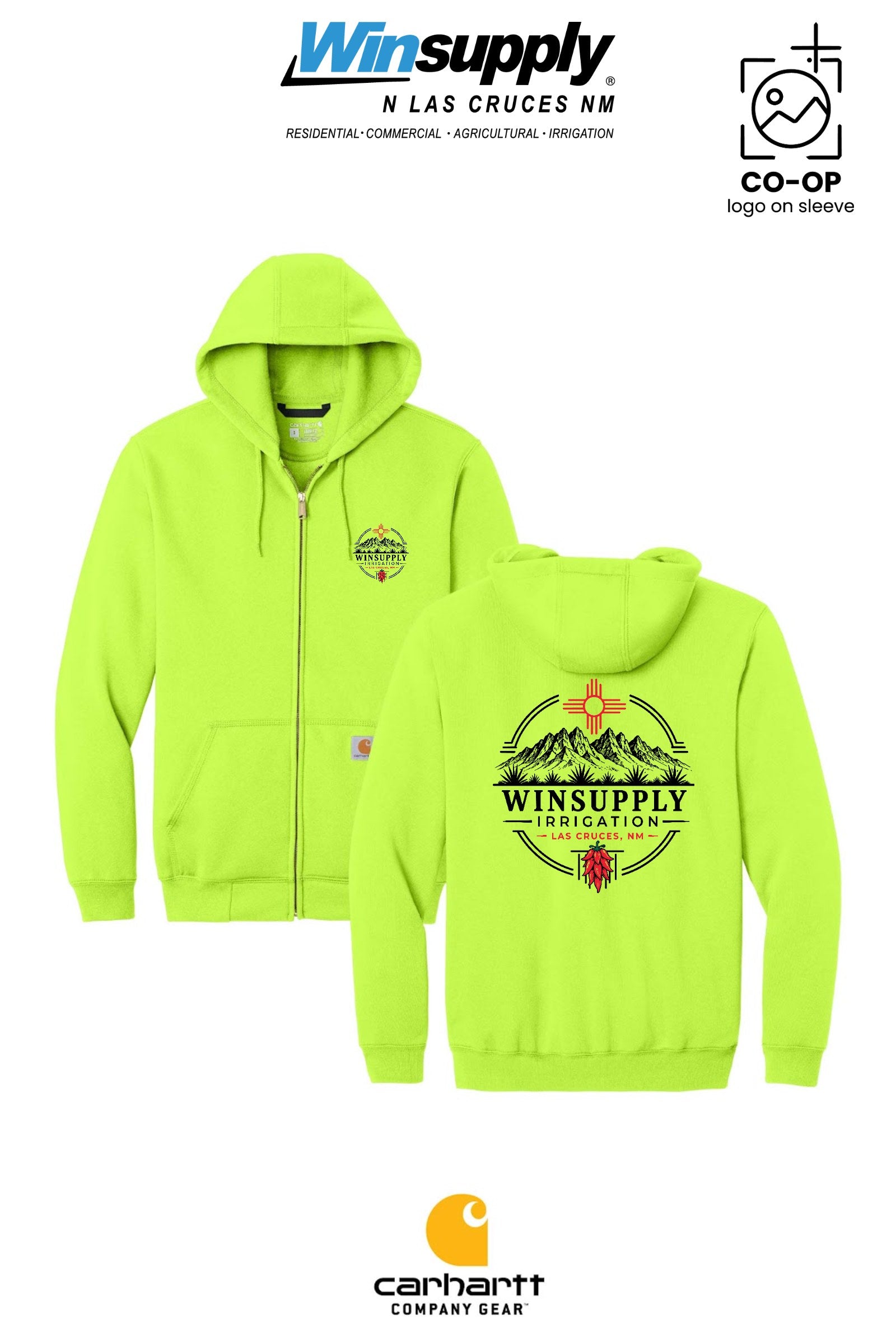 Carhartt® Midweight Hooded Zip-Front Sweatshirt - Winsupply N Las Cruces NM