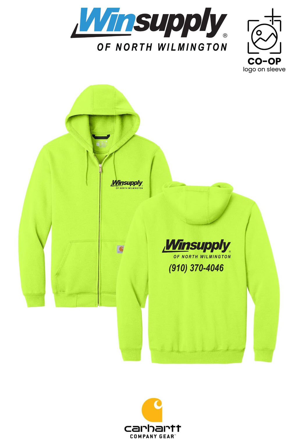 Carhartt® Midweight Hooded Zip-Front Sweatshirt - Winsupply N Wilmington NC