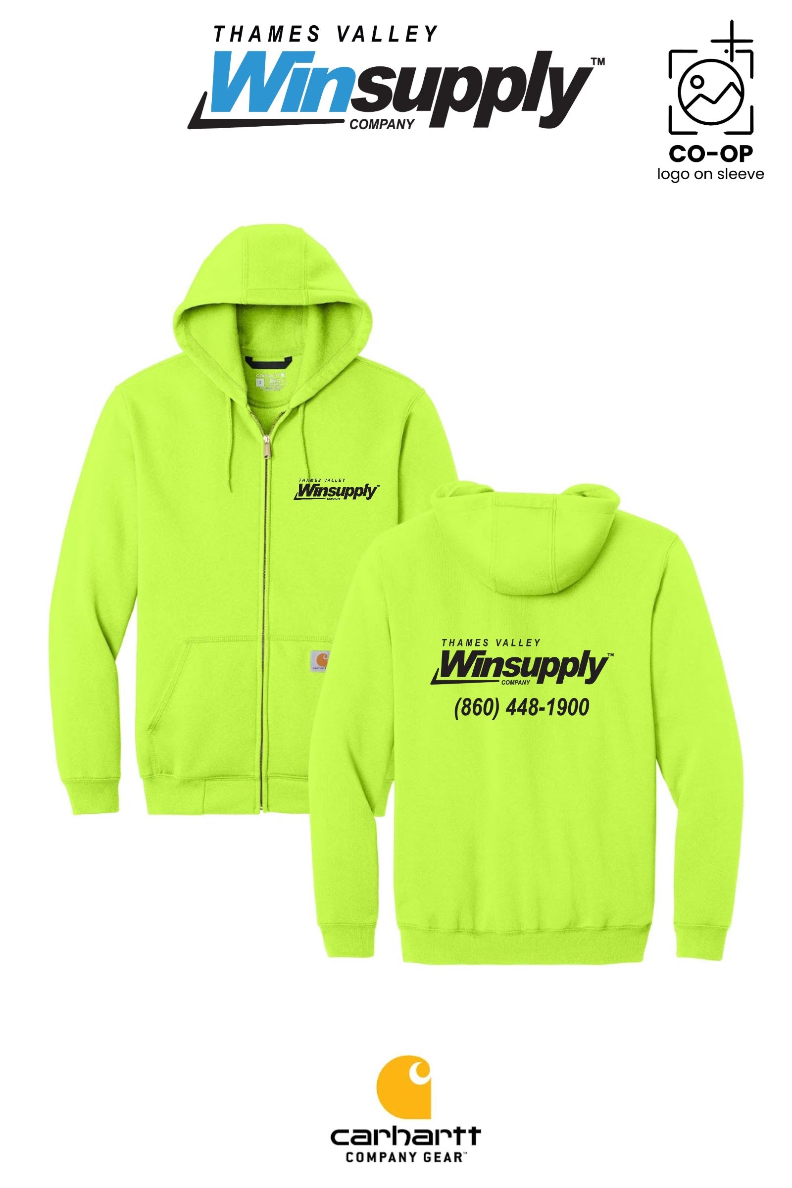 Carhartt® Midweight Hooded Zip-Front Sweatshirt - Thames Valley Winsupply
