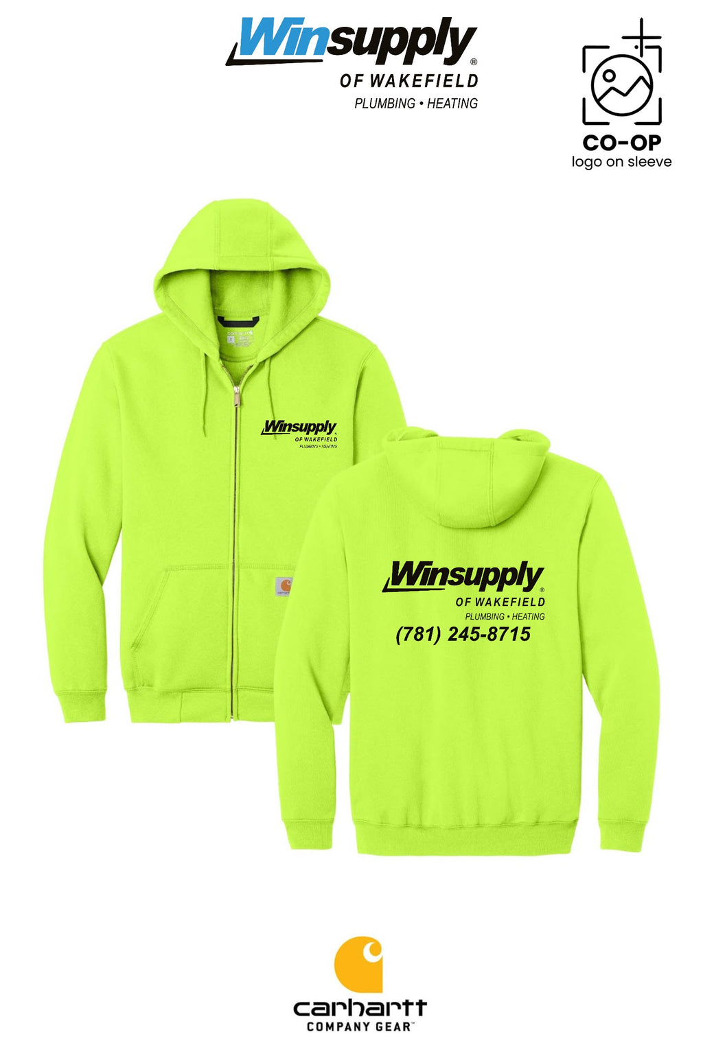 Carhartt® Midweight Hooded Zip-Front Sweatshirt - Winsupply of Wakefield