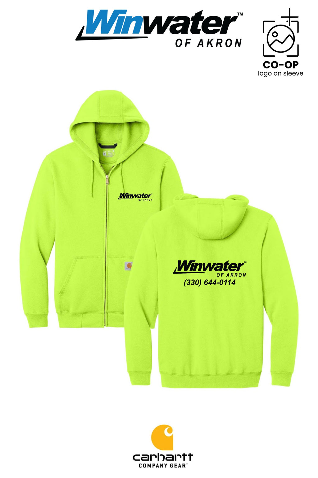 Carhartt® Midweight Hooded Zip-Front Sweatshirt - Winwater of Akron