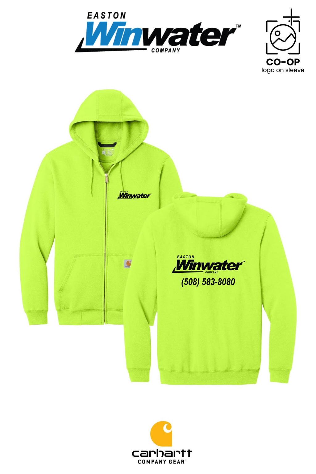 Carhartt® Midweight Hooded Zip-Front Sweatshirt - Easton Winwater
