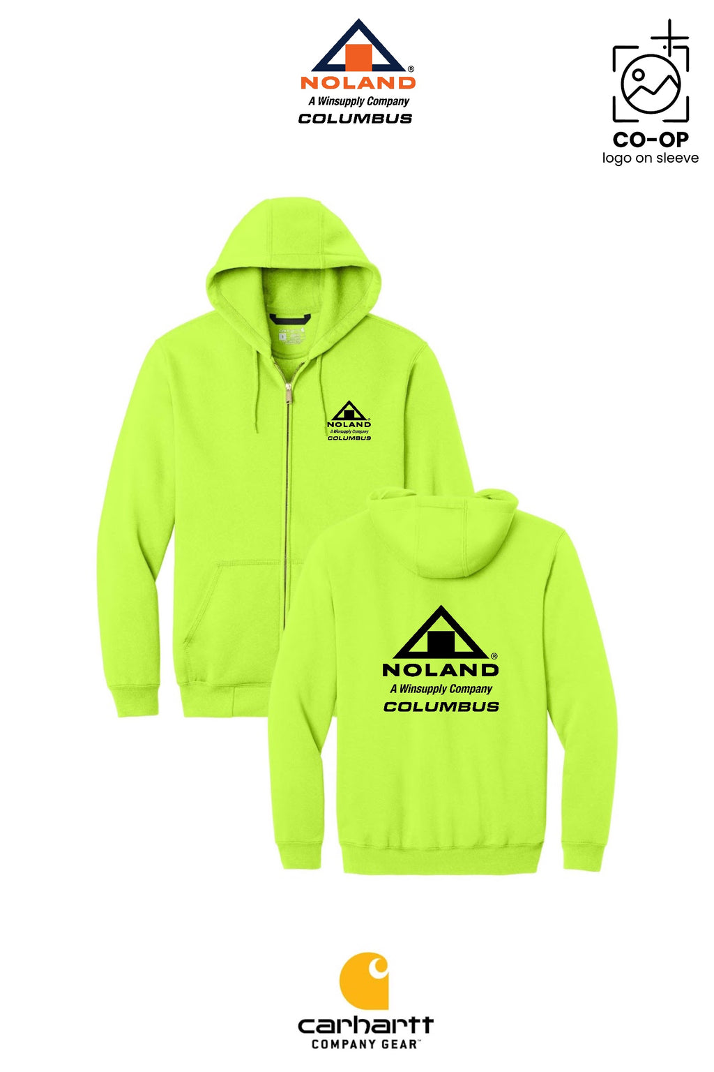 Carhartt® Midweight Hooded Zip-Front Sweatshirt - Columbus Noland