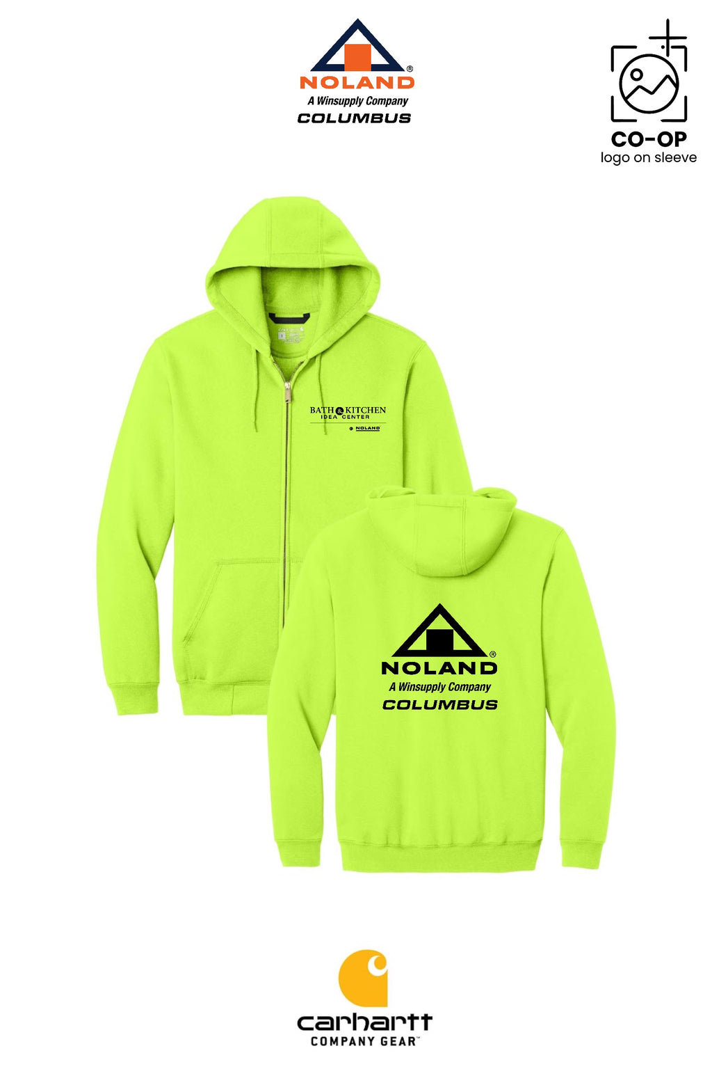 Carhartt® Midweight Hooded Zip-Front Sweatshirt - Columbus Noland