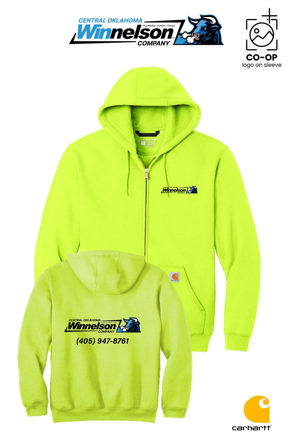 Carhartt® Midweight Hooded Zip-Front Sweatshirt - Winnelson Central Oklahoma