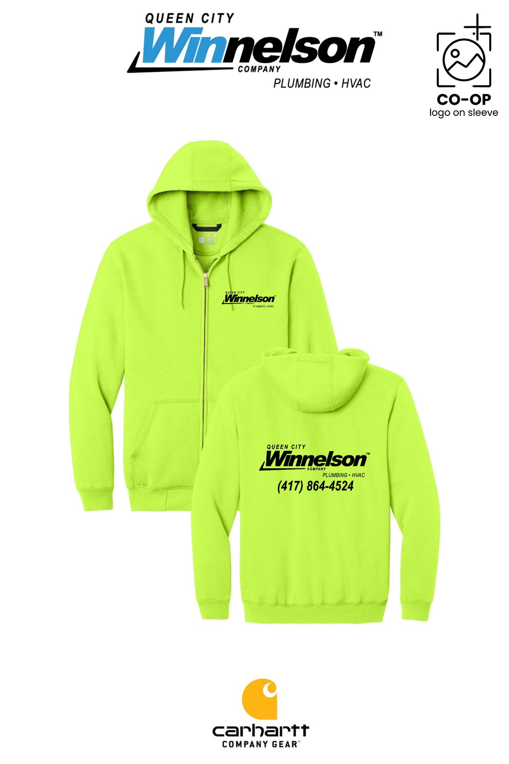 Carhartt® Midweight Hooded Zip-Front Sweatshirt - Queen City Winnelson