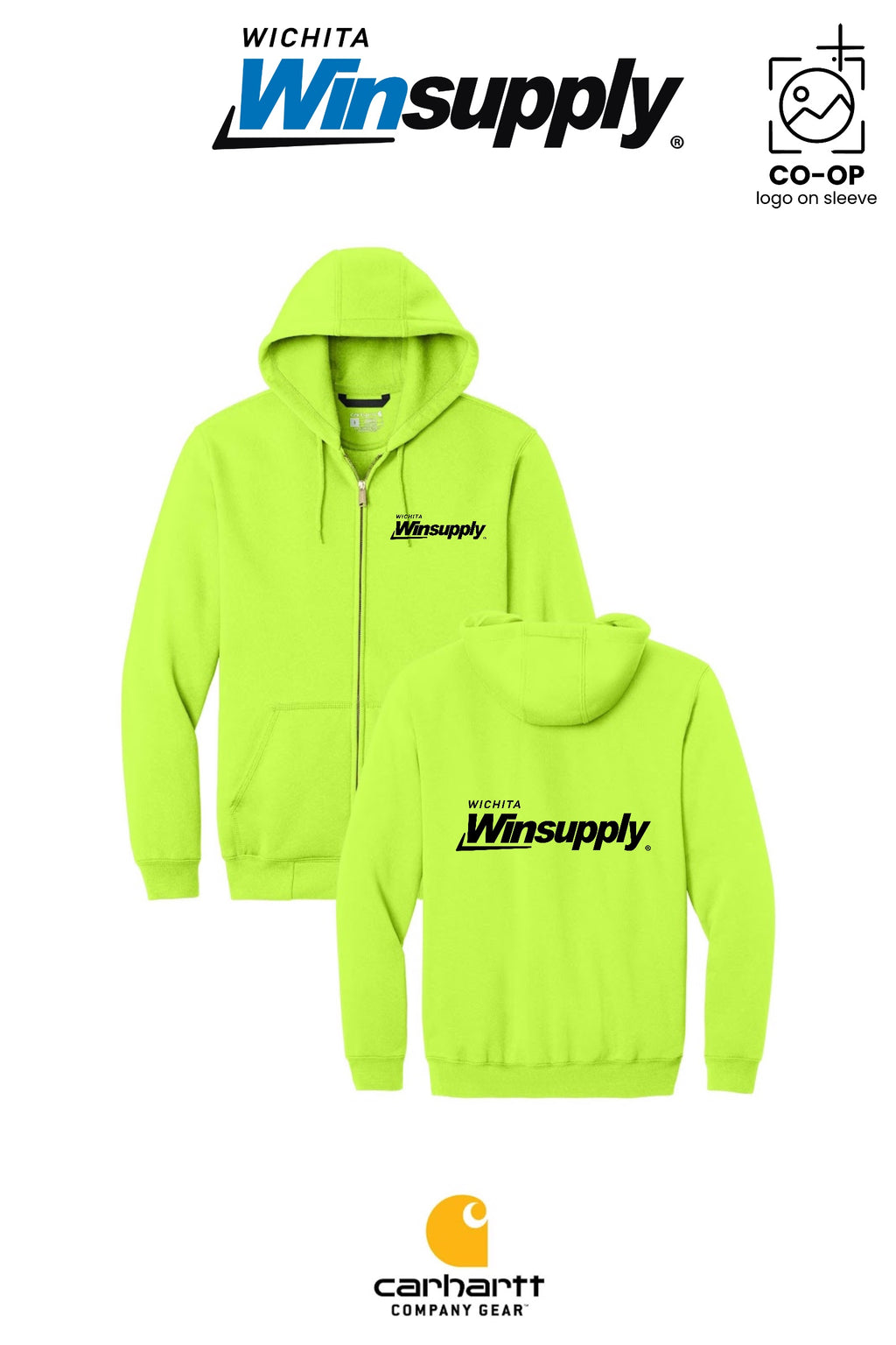 Carhartt® Midweight Hooded Zip-Front Sweatshirt - Wichita Winsupply