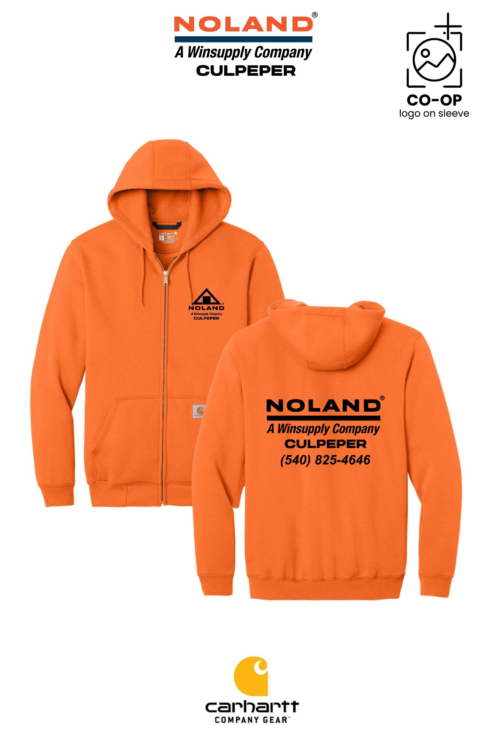 Carhartt® Midweight Hooded Zip-Front Sweatshirt - Culpeper Noland