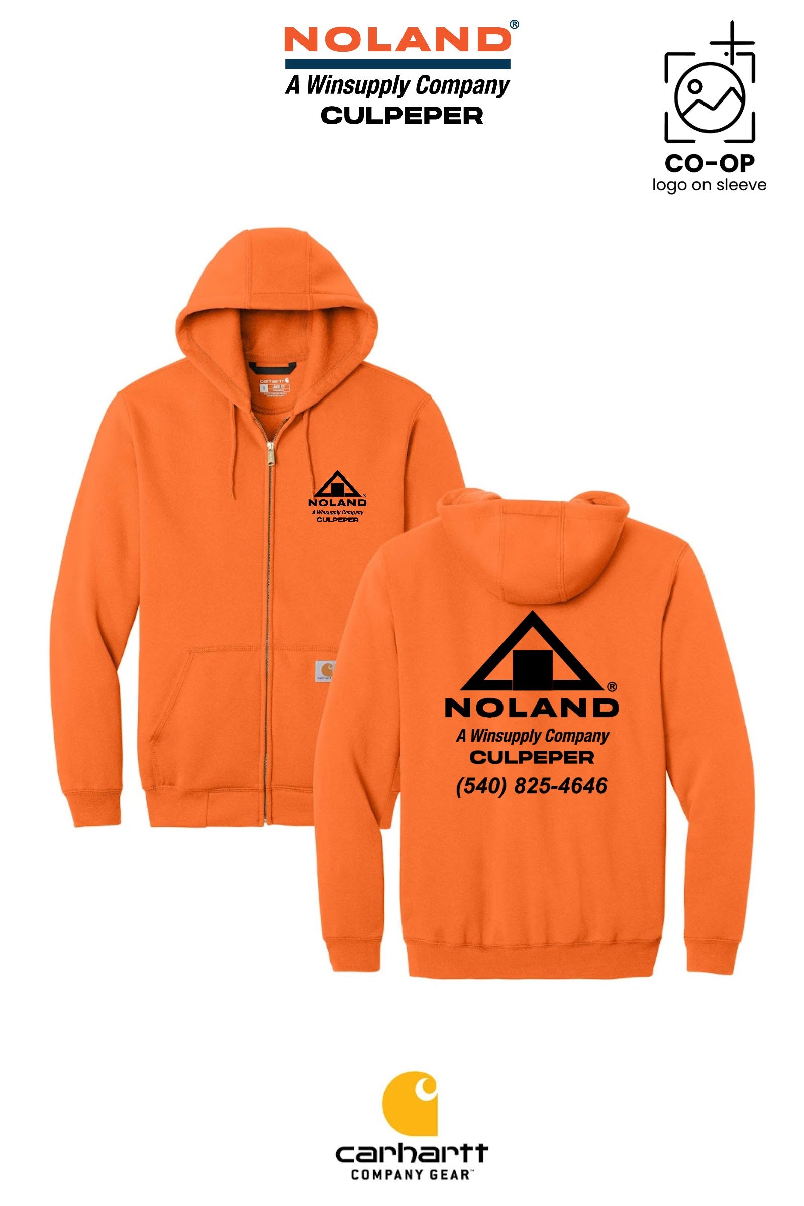 Carhartt® Midweight Hooded Zip-Front Sweatshirt - Culpeper Noland