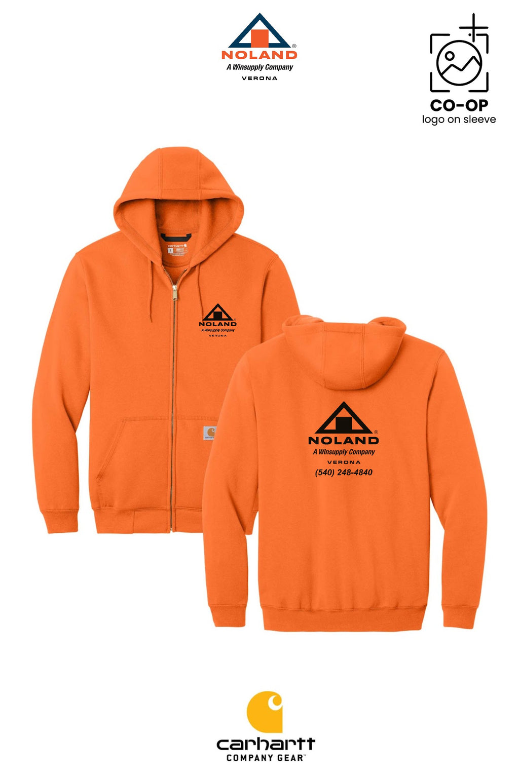 Carhartt® Midweight Hooded Zip-Front Sweatshirt - Verona Noland