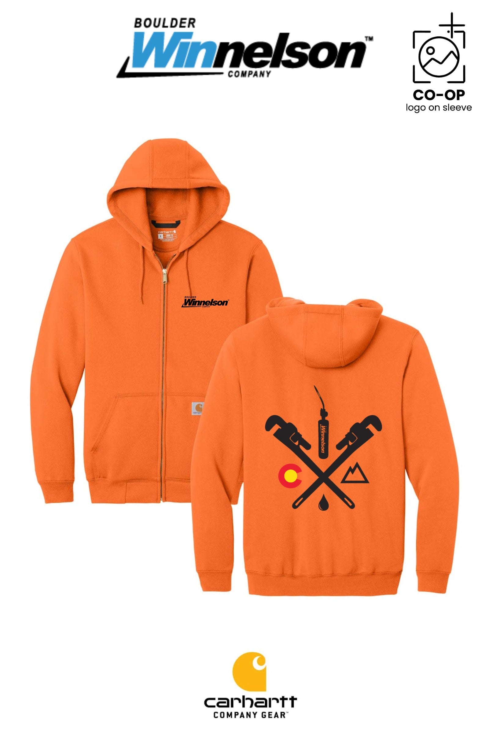 Carhartt® Midweight Hooded Zip-Front Sweatshirt - Boulder Winnelson