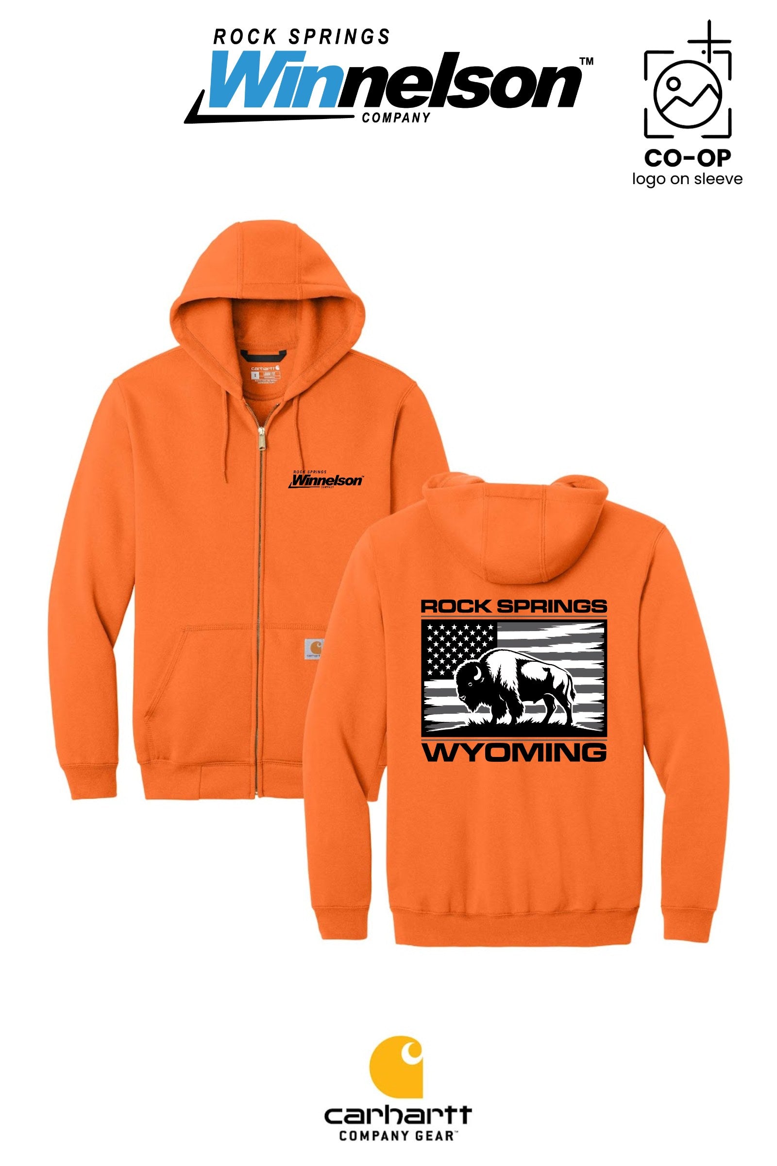 Carhartt® Midweight Hooded Zip-Front Sweatshirt - Rock Springs Winnelson
