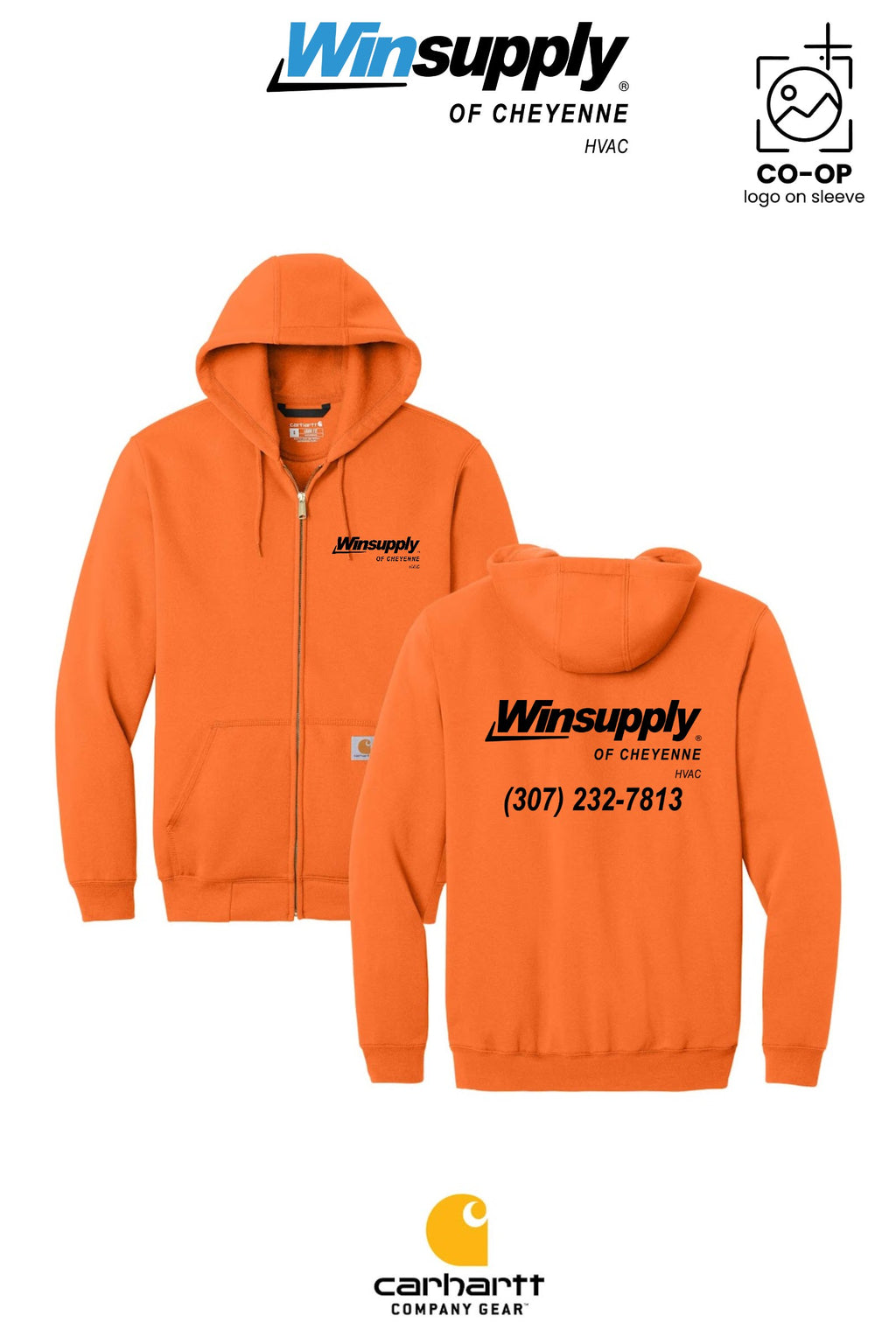 Carhartt® Midweight Hooded Zip-Front Sweatshirt - Winsupply of Cheyenne