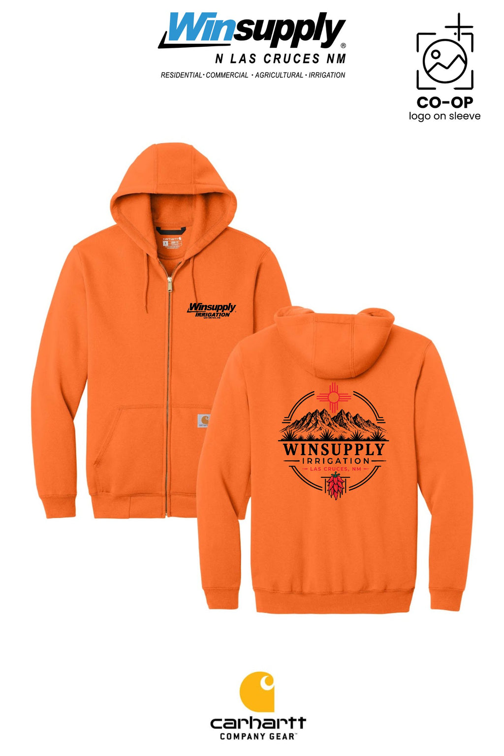 Carhartt® Midweight Hooded Zip-Front Sweatshirt - Winsupply N Las Cruces NM