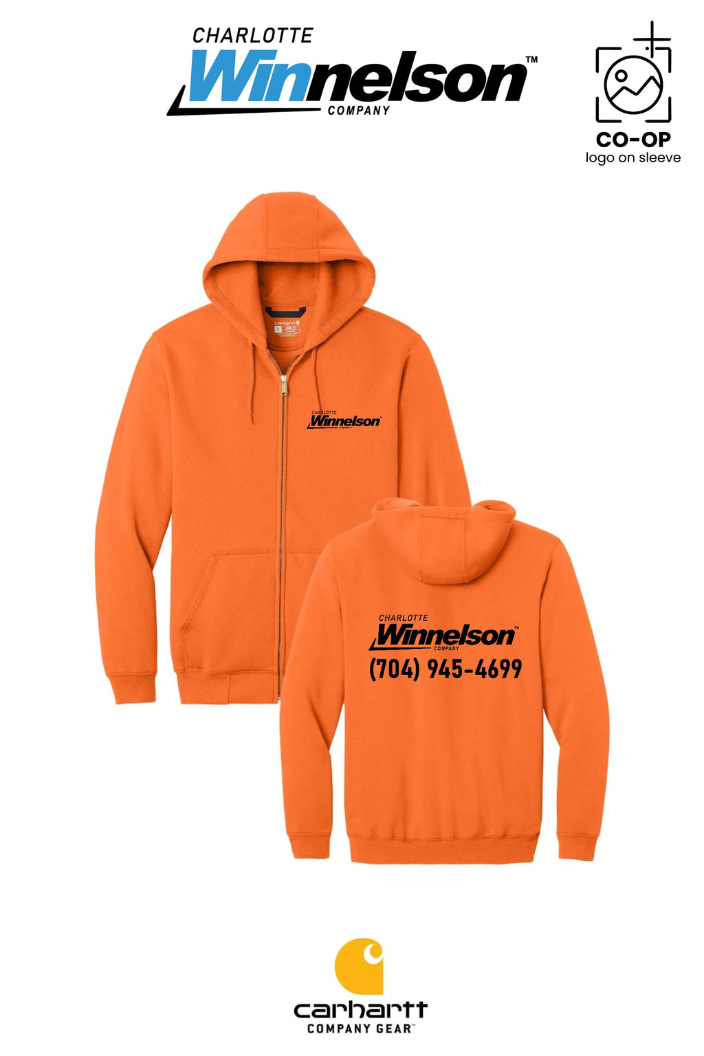 Carhartt® Midweight Hooded Zip-Front Sweatshirt - Charlotte Winnelson