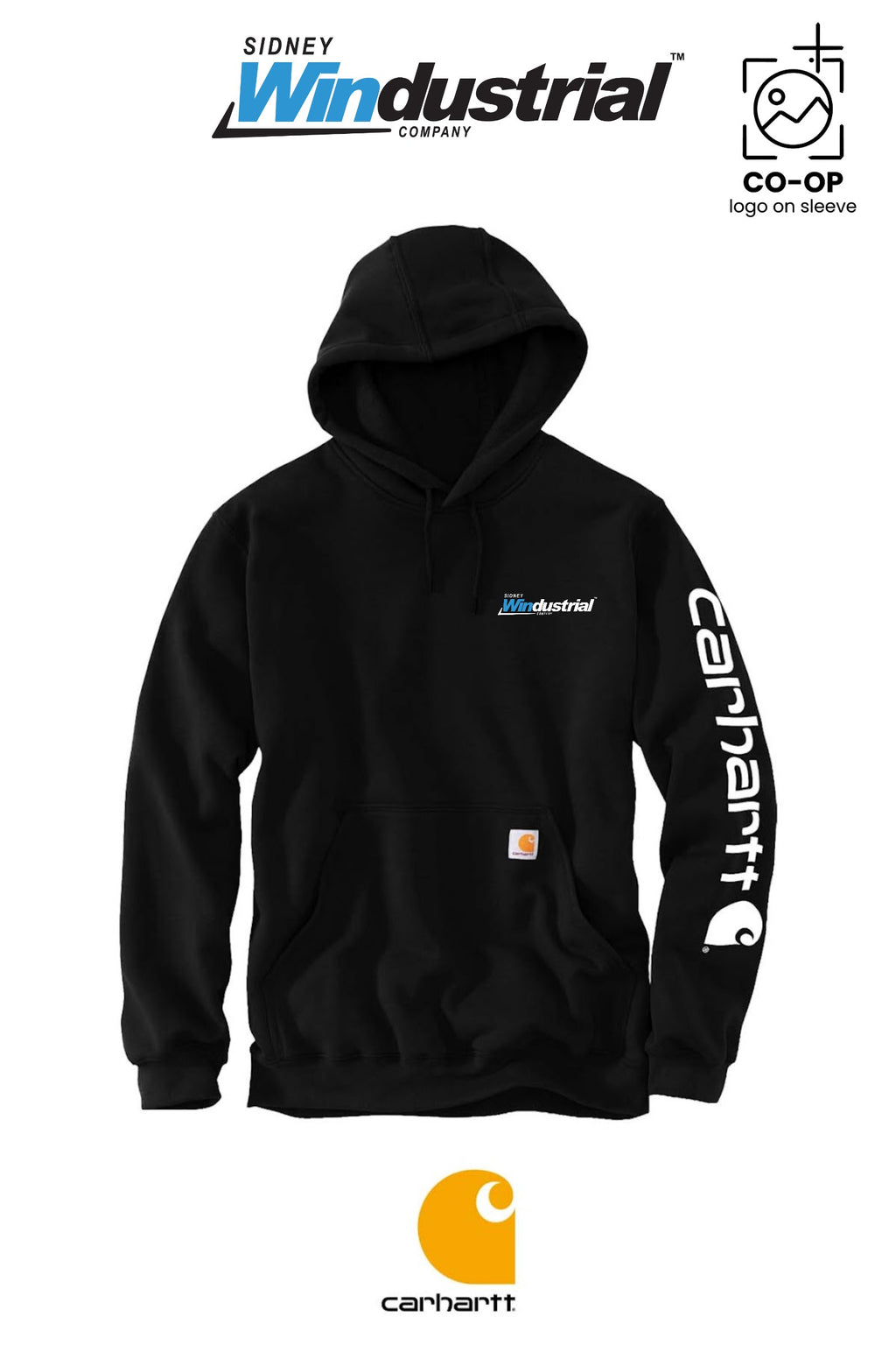 Carhartt® Midweight Hooded Logo Sweatshirt - Sidney Windustrial