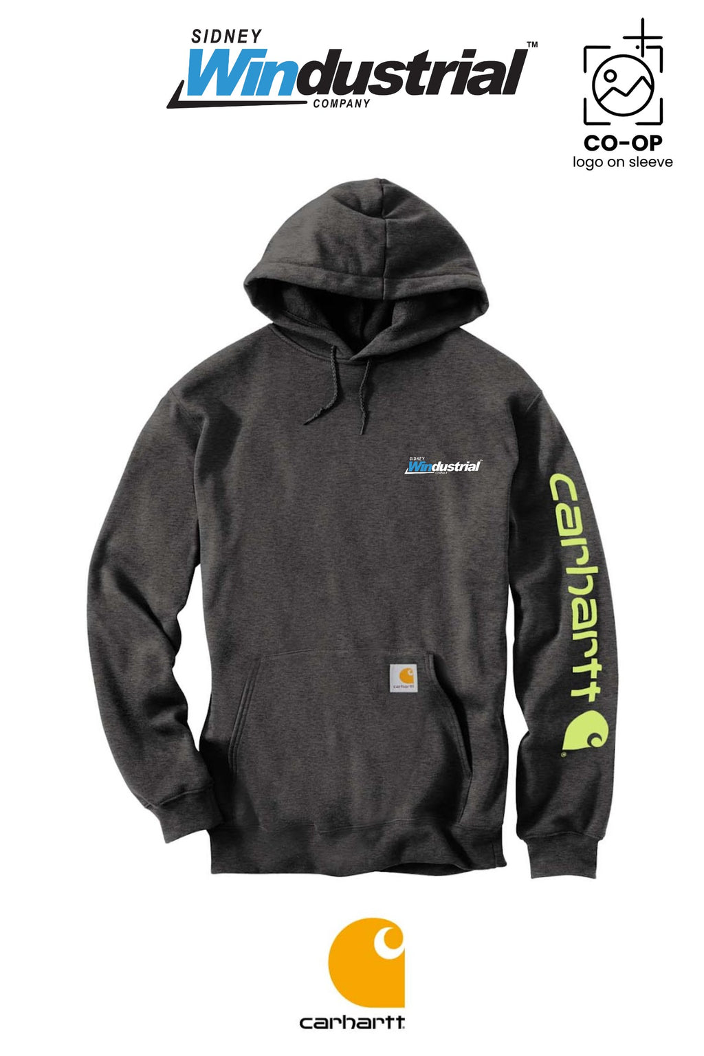 Carhartt® Midweight Hooded Logo Sweatshirt - Sidney Windustrial