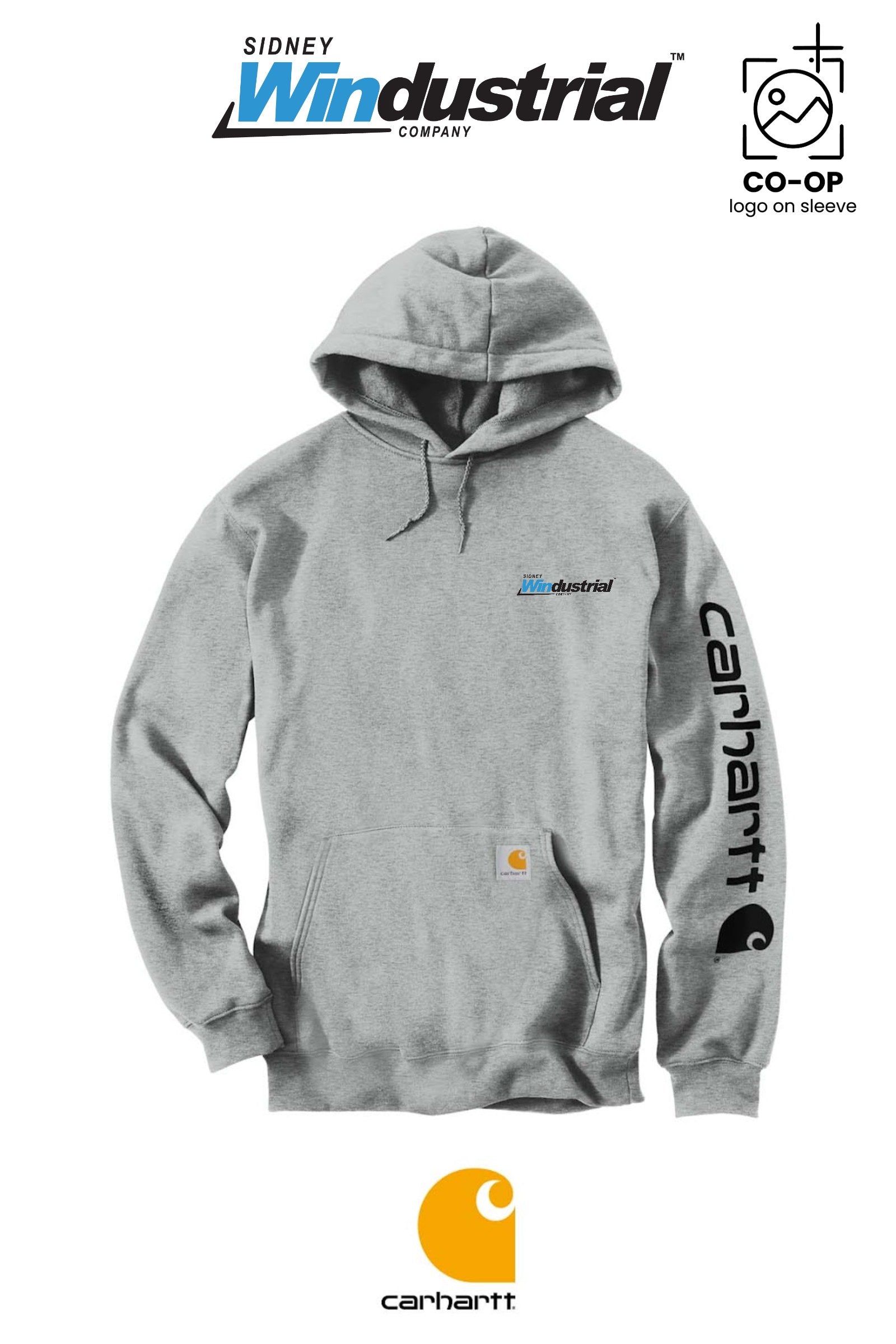 Carhartt® Midweight Hooded Logo Sweatshirt - Sidney Windustrial