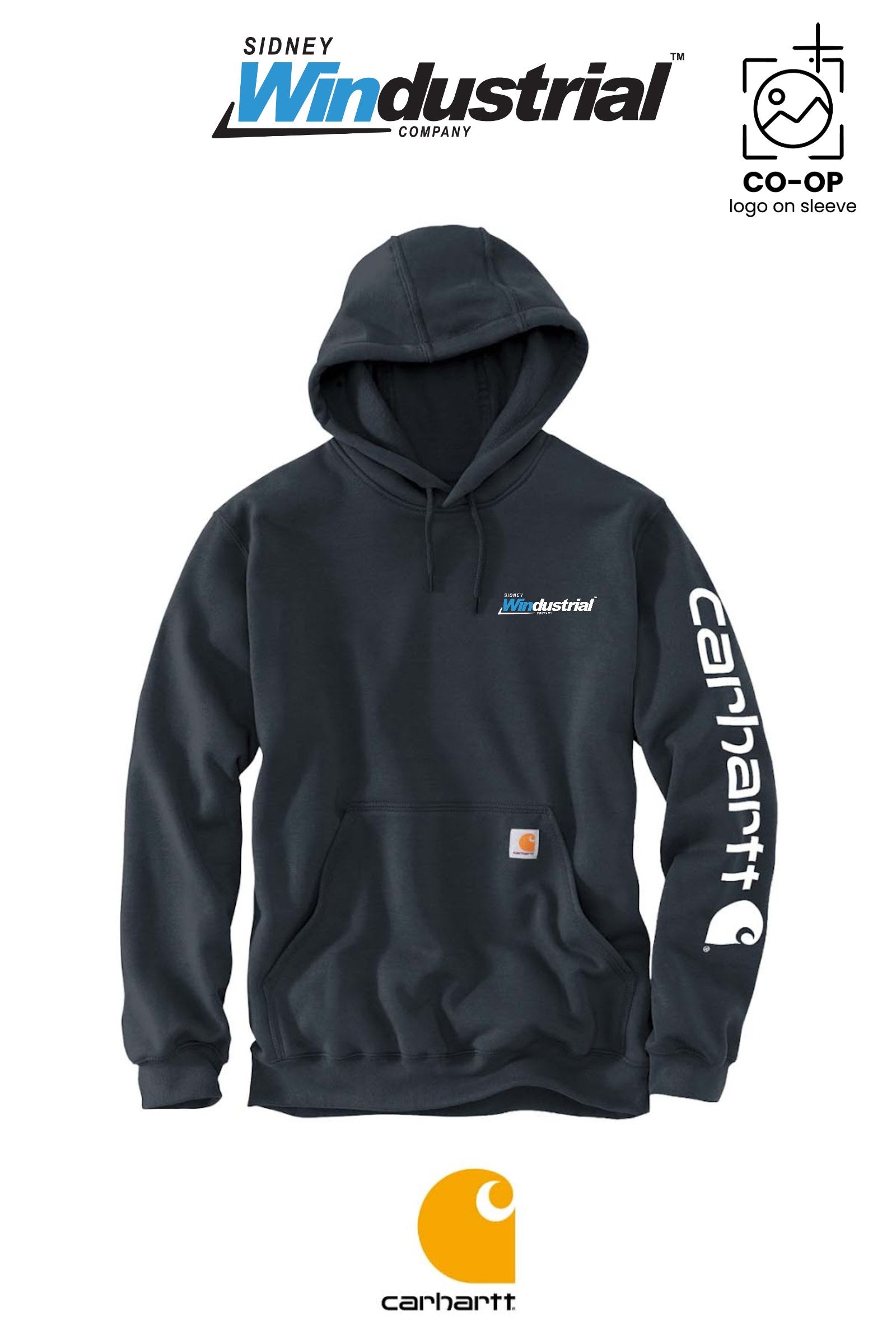 Carhartt® Midweight Hooded Logo Sweatshirt - Sidney Windustrial