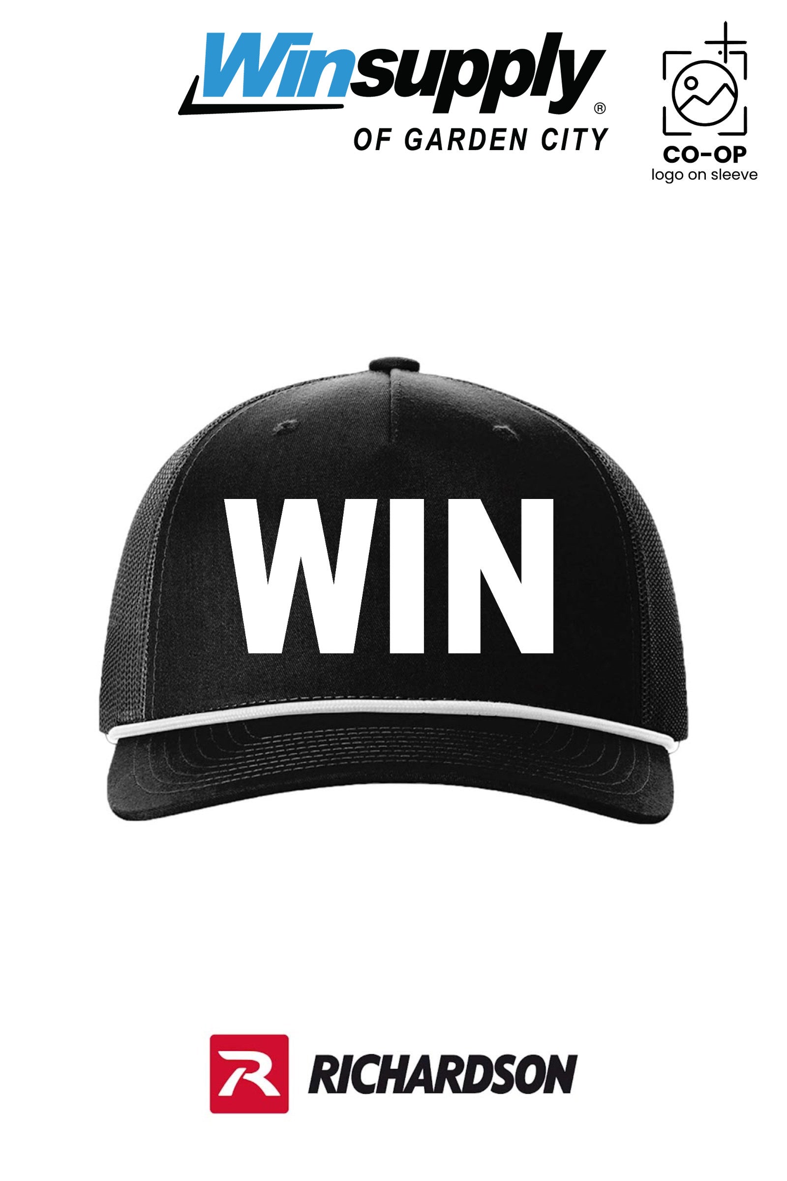 WIN *text only* Richardson 112FPR Five-Panel with Rope - Winsupply Garden City KS Co.