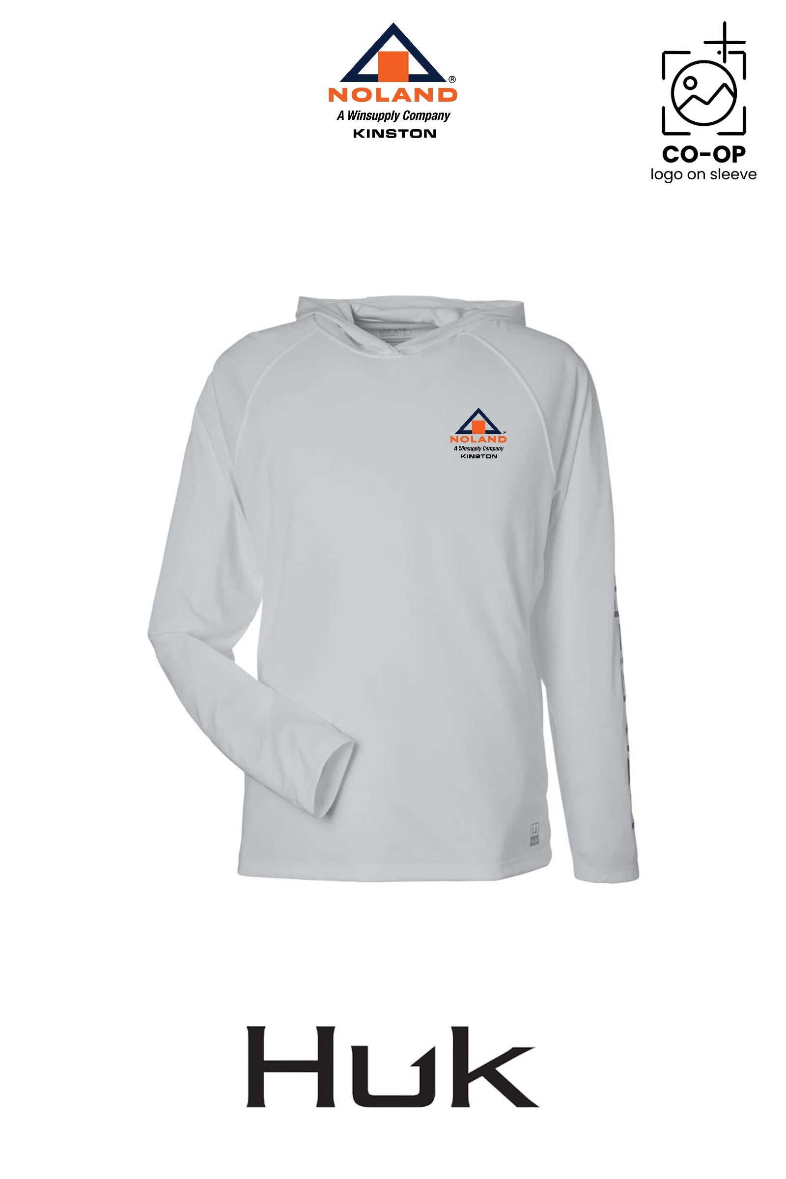 HUK Men's LoPro Pursuit Long Sleeve Hooded T-Shirt - Kinston Noland