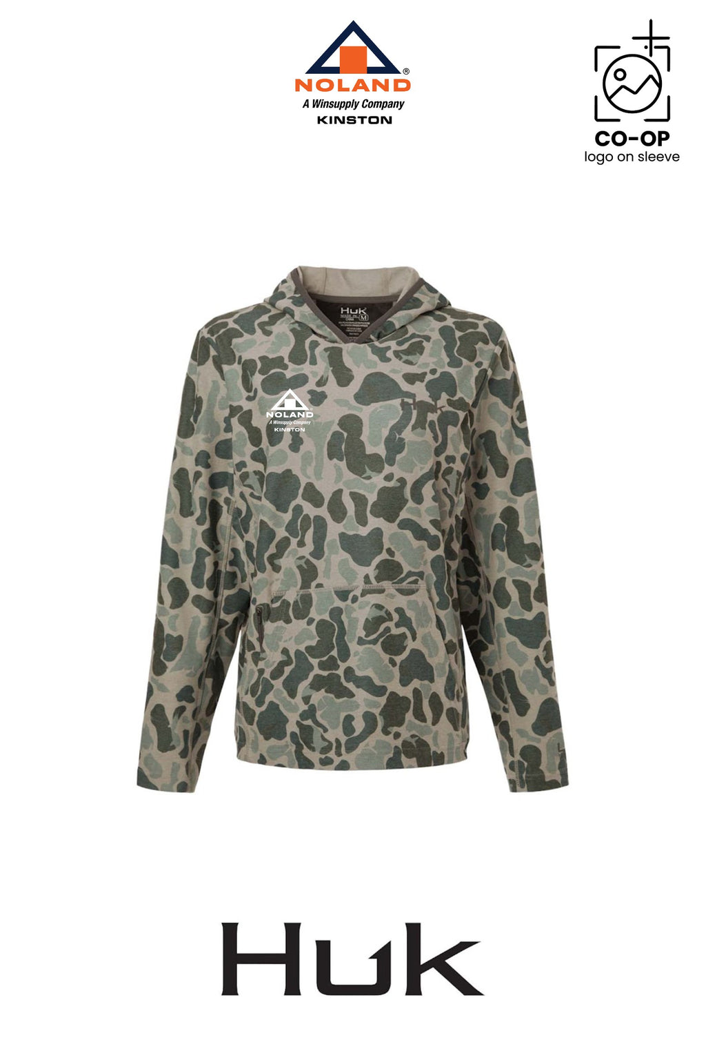 HUK Women's Coldfront+ KC Print Hooded Sweatshirt - Kinston Noland