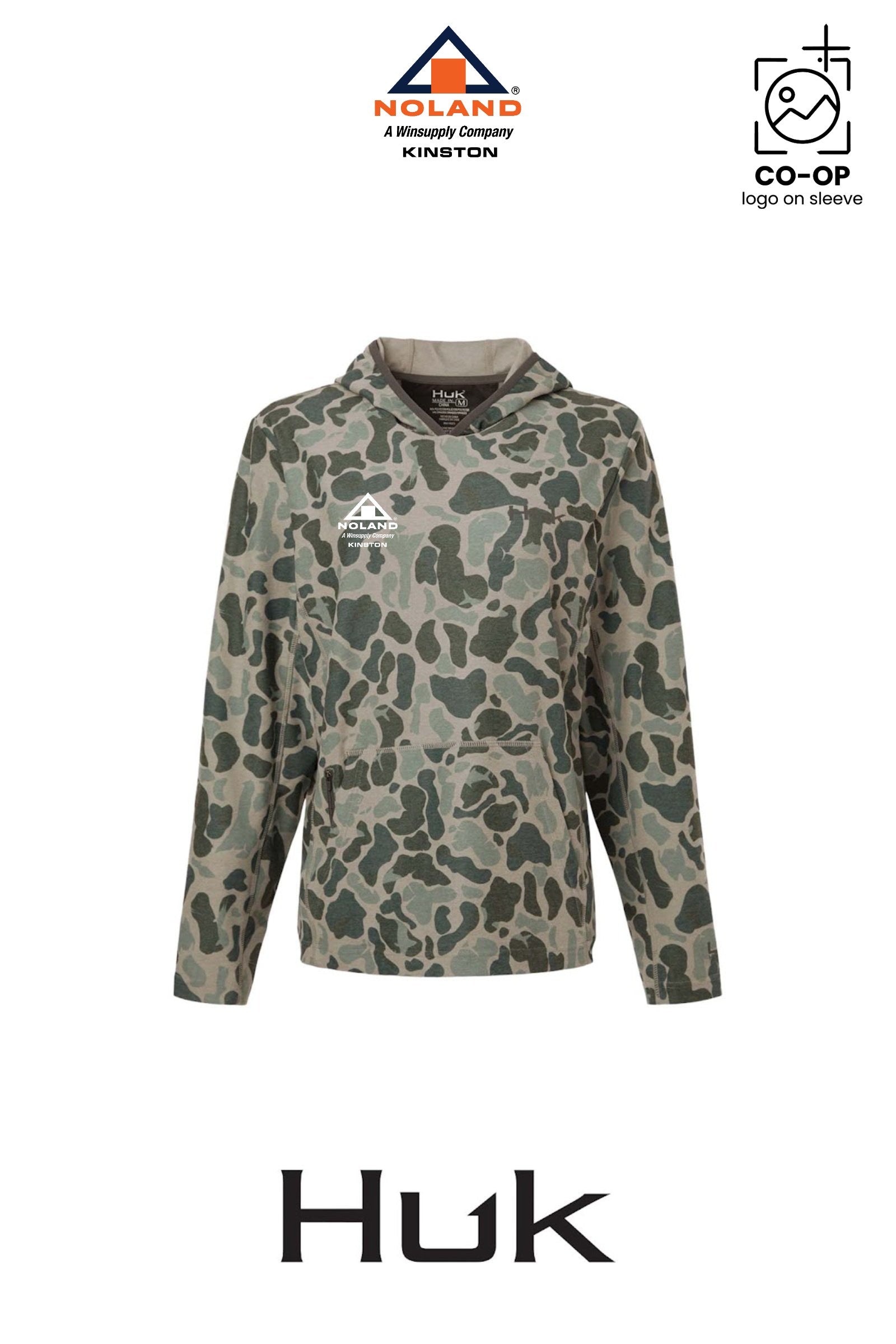 HUK Women's Coldfront+ KC Print Hooded Sweatshirt - Kinston Noland
