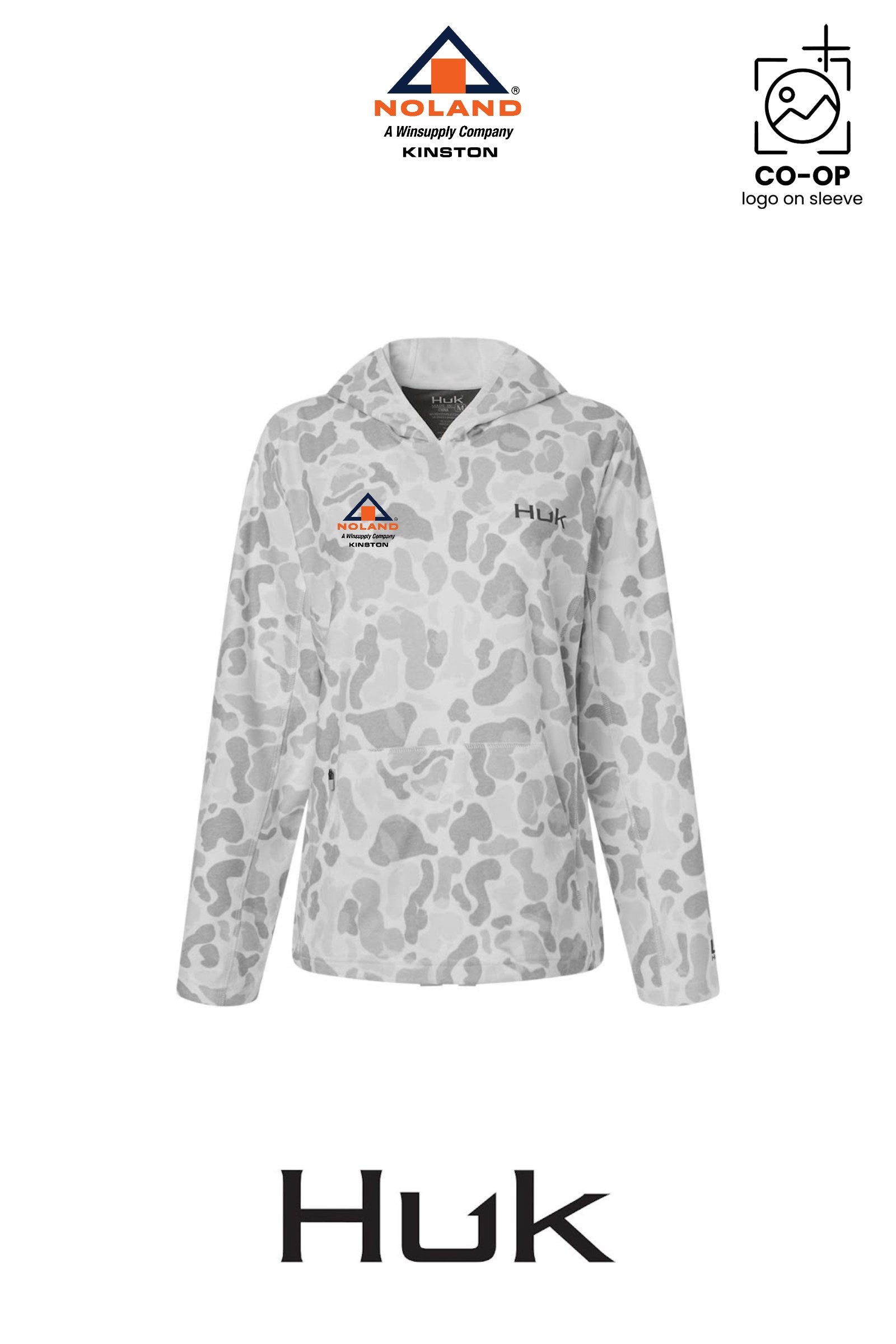 HUK Women's Coldfront+ KC Print Hooded Sweatshirt - Kinston Noland