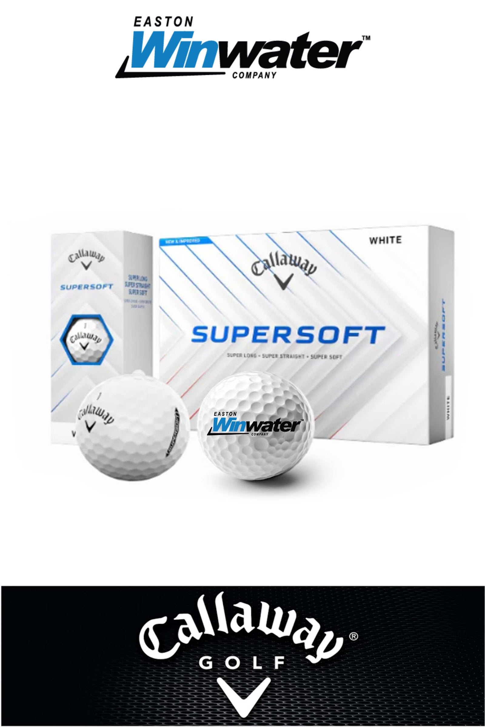 Callaway SuperSoft Golf Balls - Easton Winwater