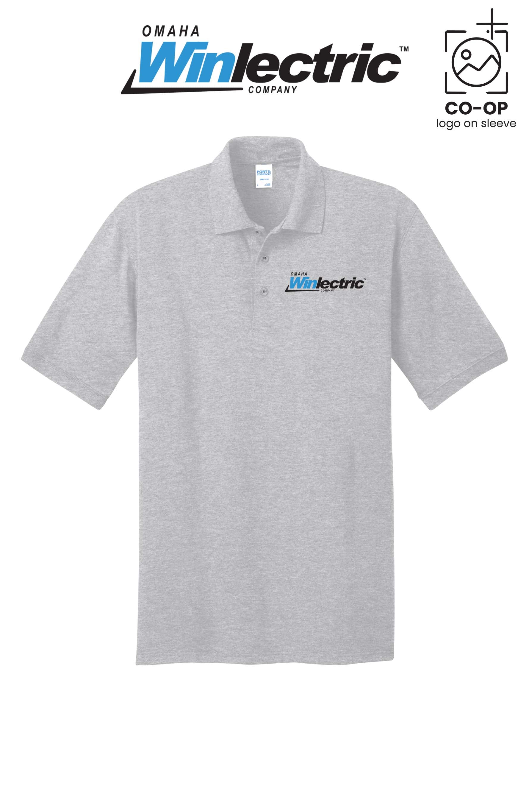 Port & Co™ Core Blend Jersey Knit Polo - Omaha Winlectric