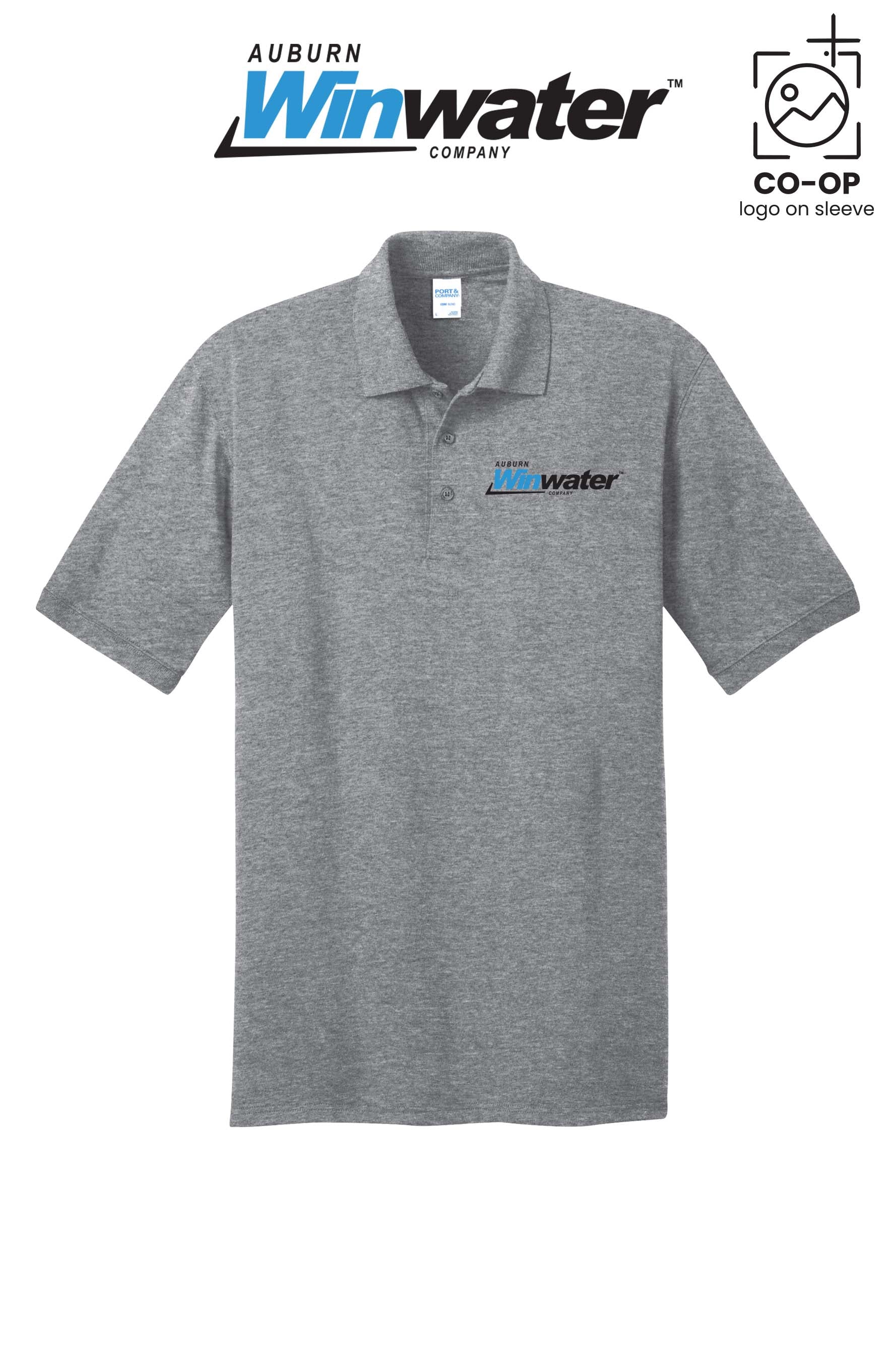 Port & Co™ Core Blend Jersey Knit Polo - Auburn Winwater