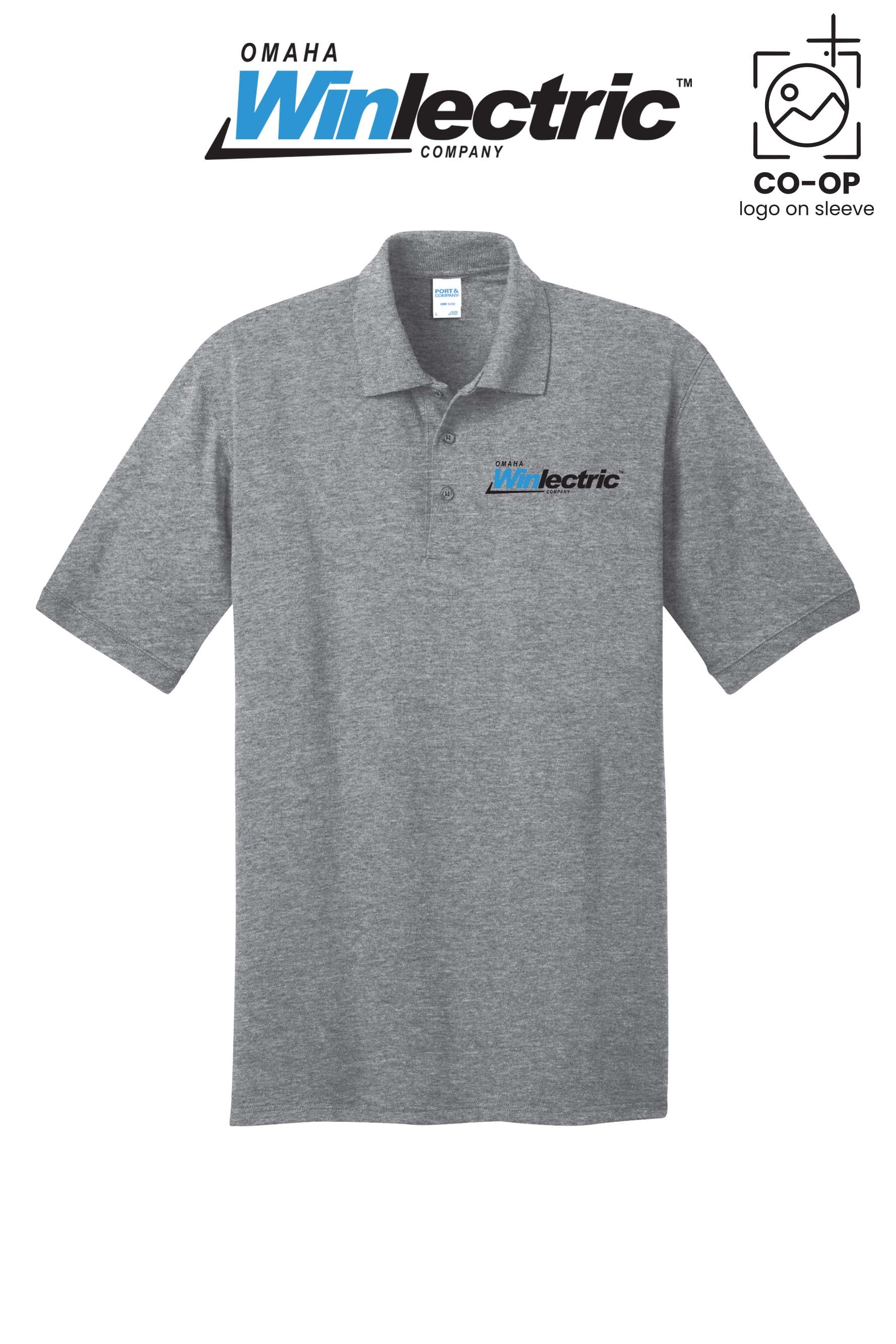 Port & Co™ Core Blend Jersey Knit Polo - Omaha Winlectric