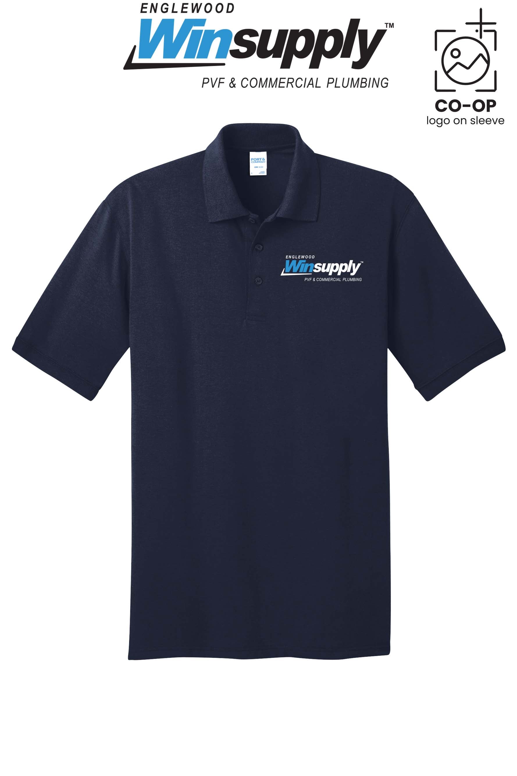 Port & Co™ Core Blend Jersey Knit Polo - Englewood Winsupply