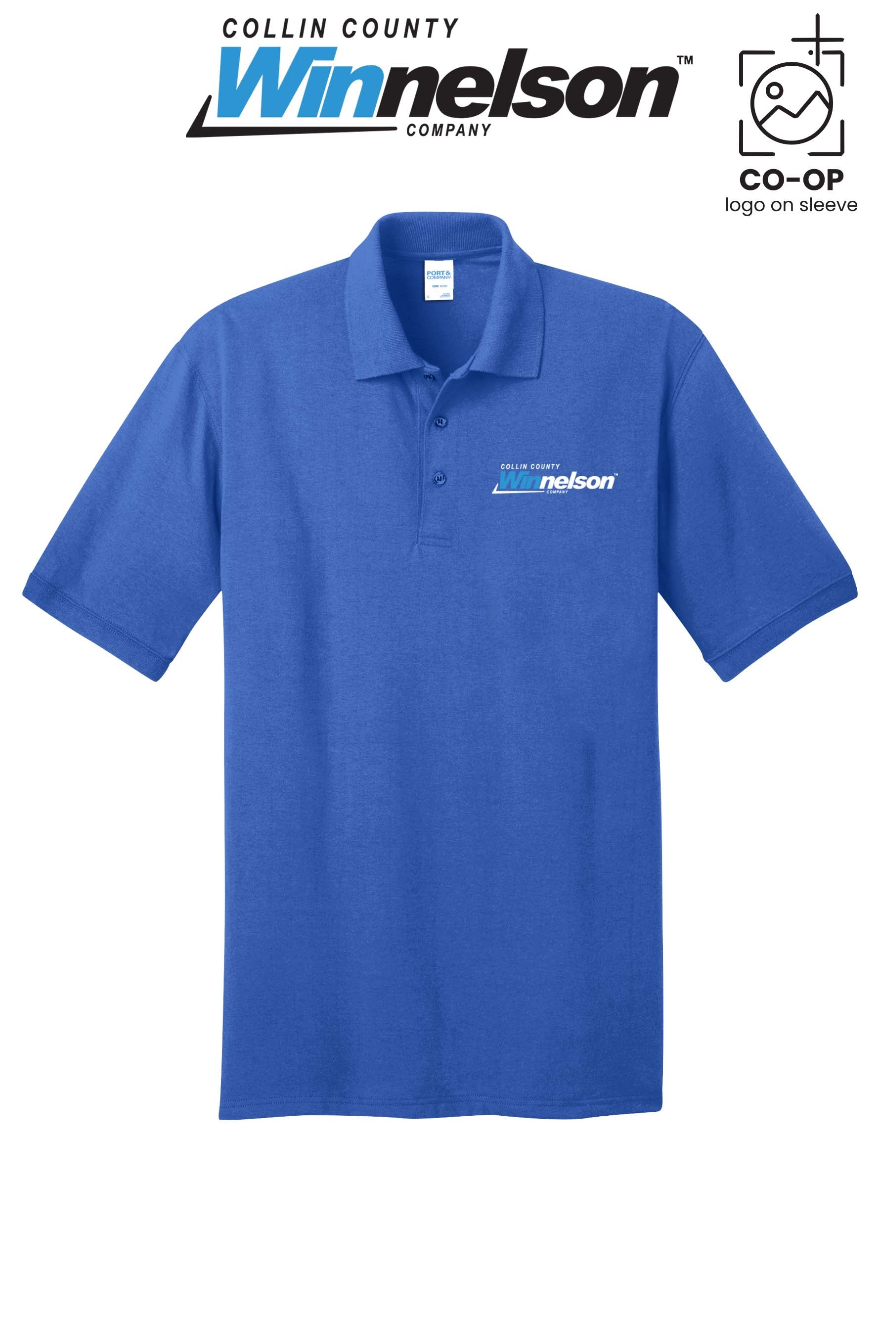 Port & Co™ Core Blend Jersey Knit Polo - Collin County Winnelson