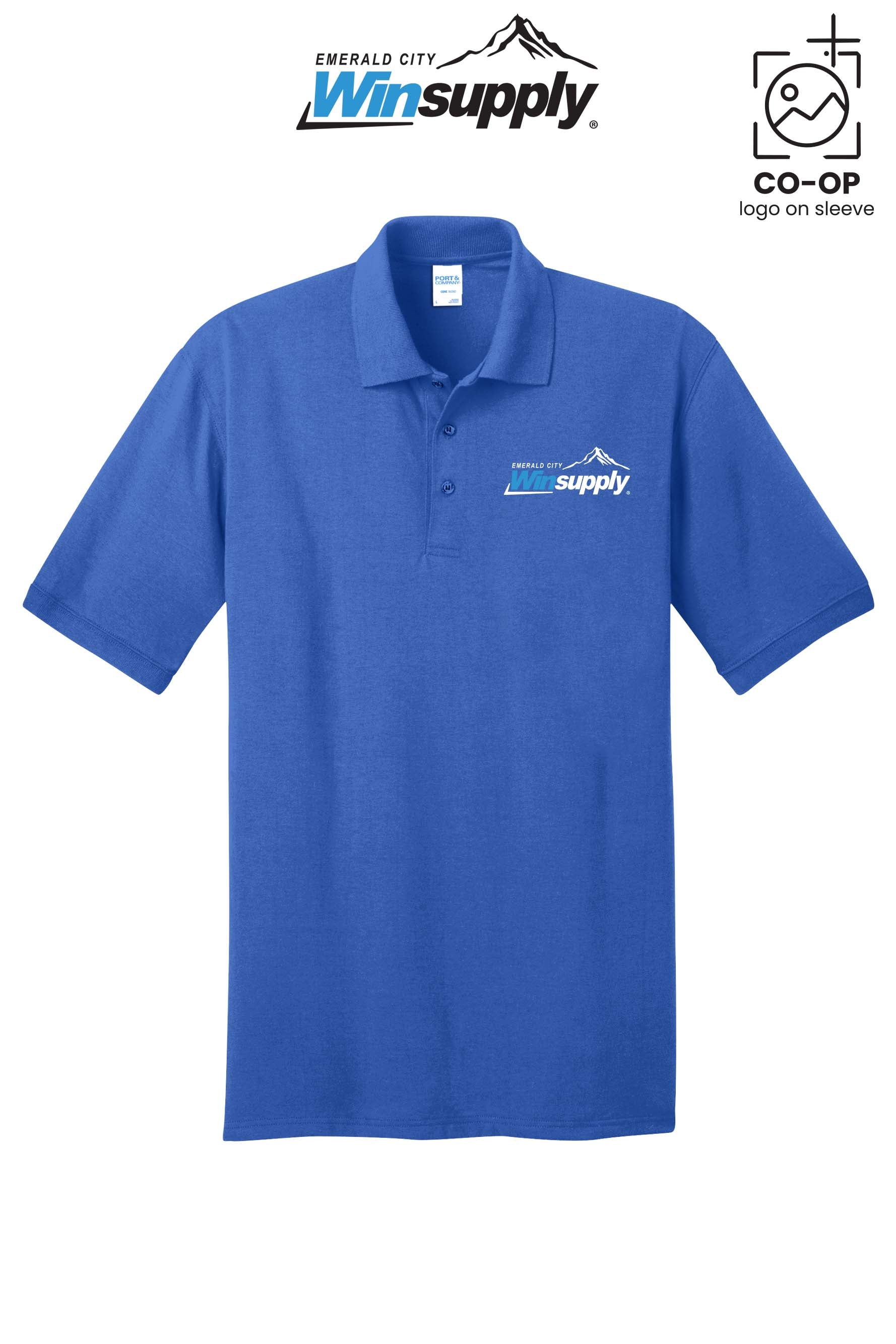 Port & Co™ Core Blend Jersey Knit Polo - Winsupply Emerald City