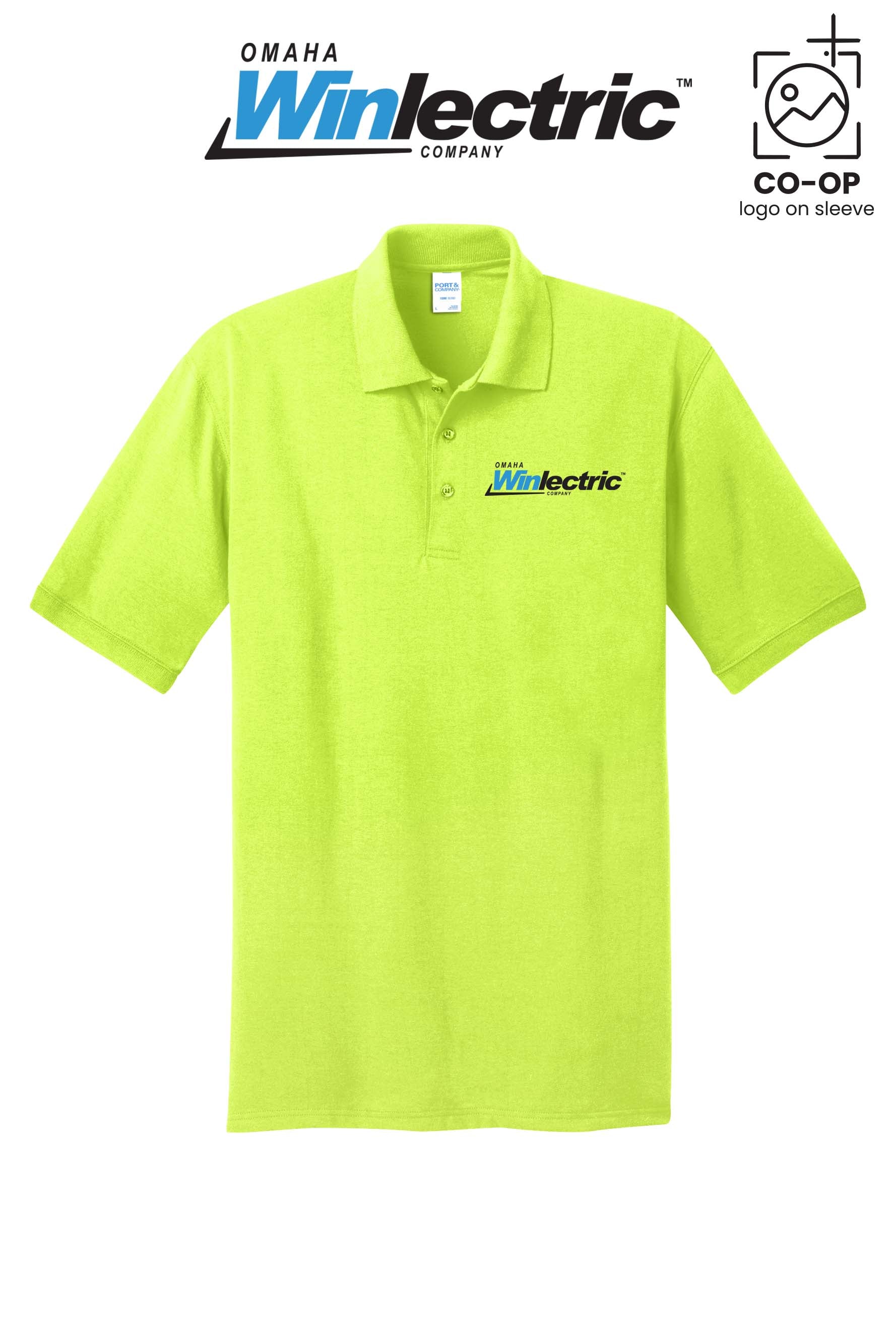 Port & Co™ Core Blend Jersey Knit Polo - Omaha Winlectric